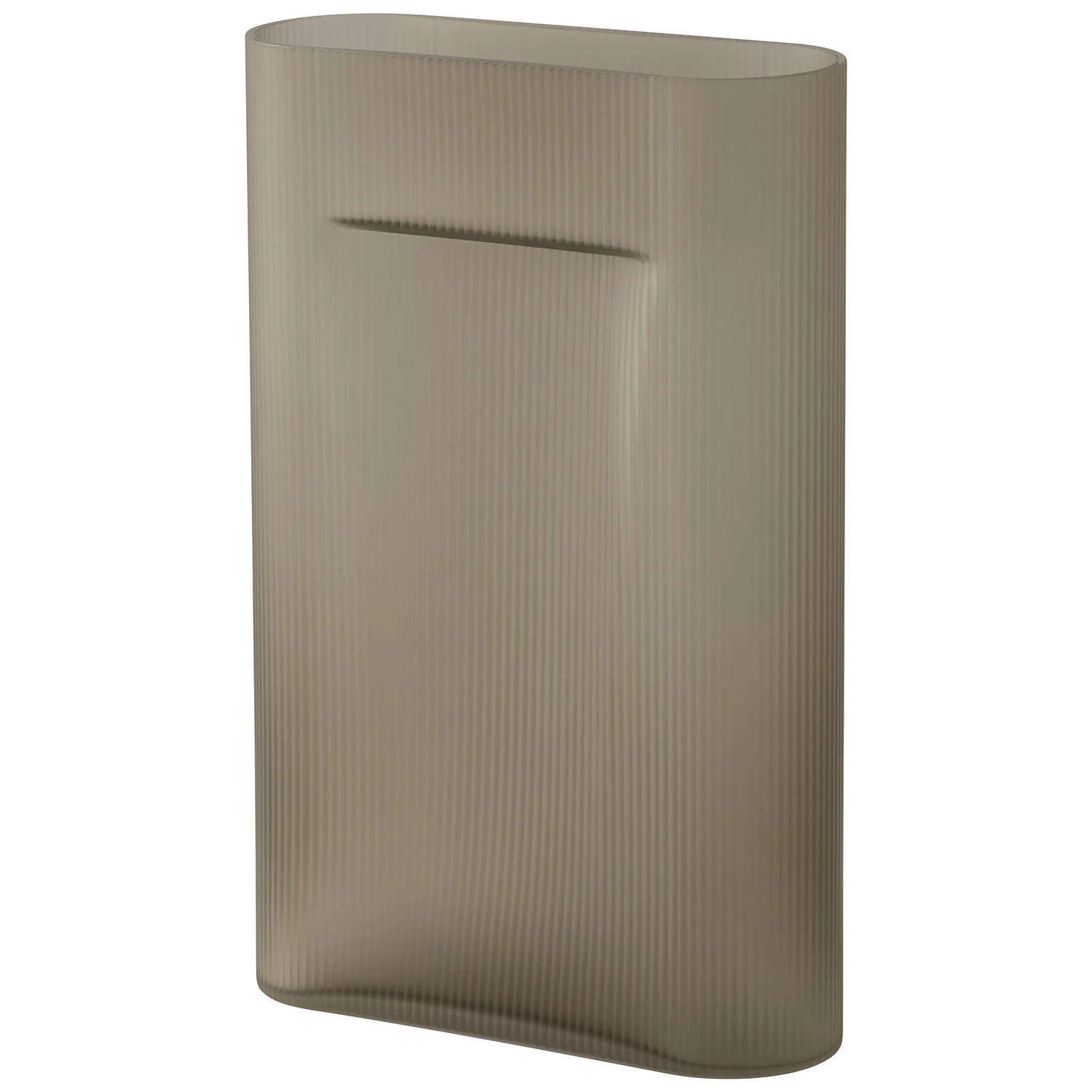 Muuto Ridge Vas 48,5 Cm Taupe - Vaser Frostat Glas Taupe - RIDVAS48A05