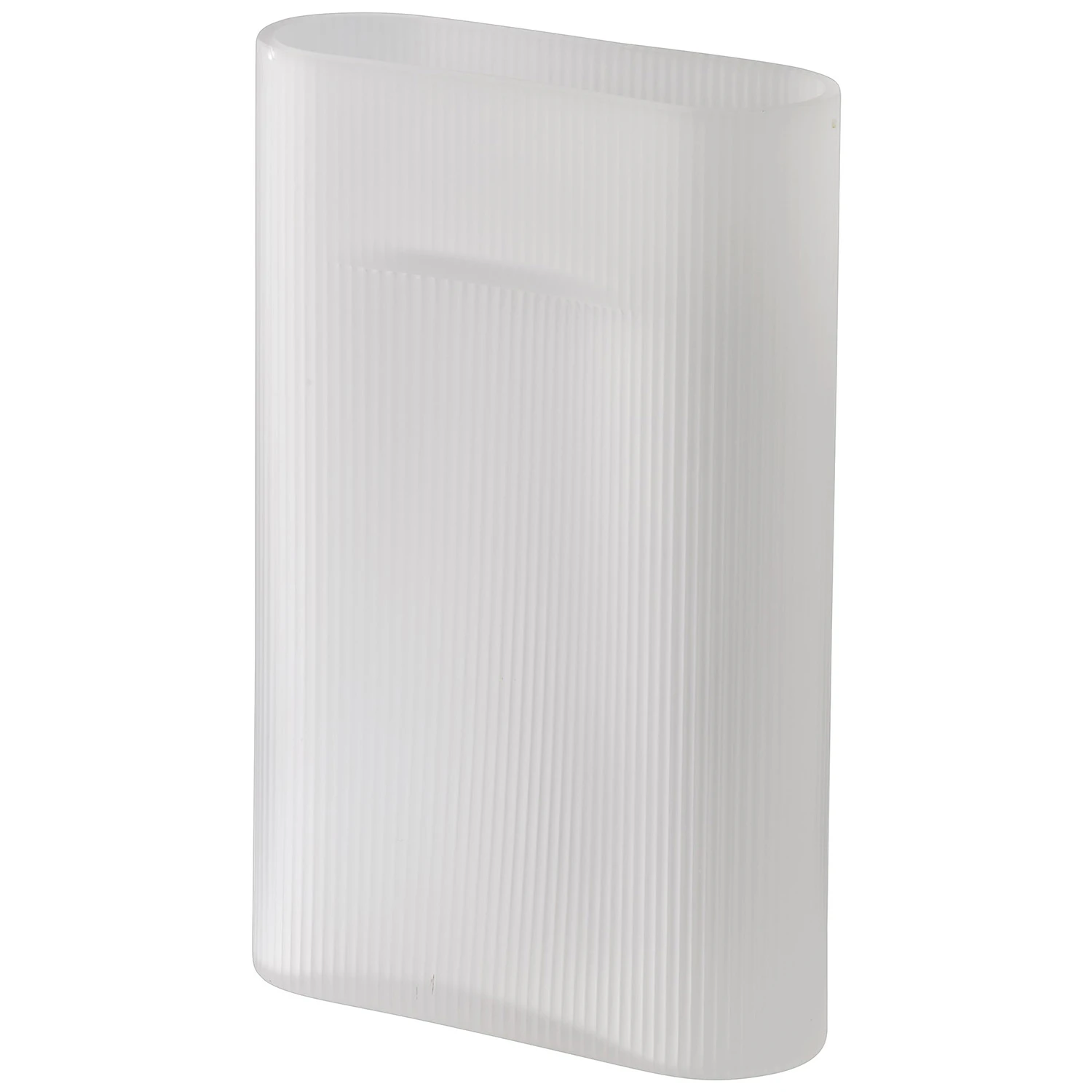 Muuto Ridge Vas 35 Cm Vit - Vaser Frostat Glas Vit - RIDVAS35A06