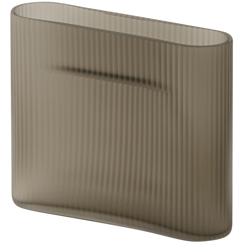 Ridge Vas Frostat Glas 16,5 cm, Taupe