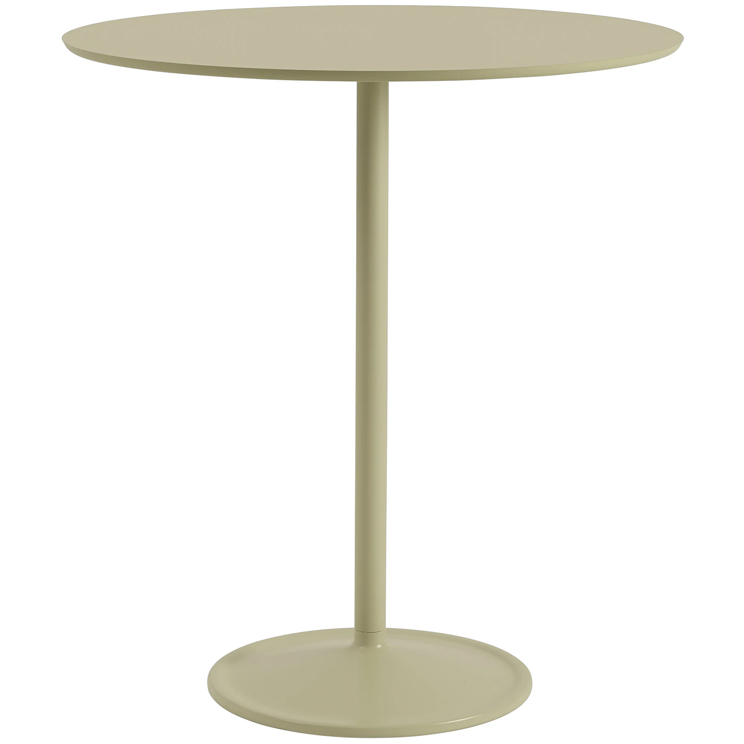 Muuto Soft Barbord &Oslash;95x105 Cm Beige Green - Matbord & Barbord Laminat Beige-Green - SOTAB95R30303