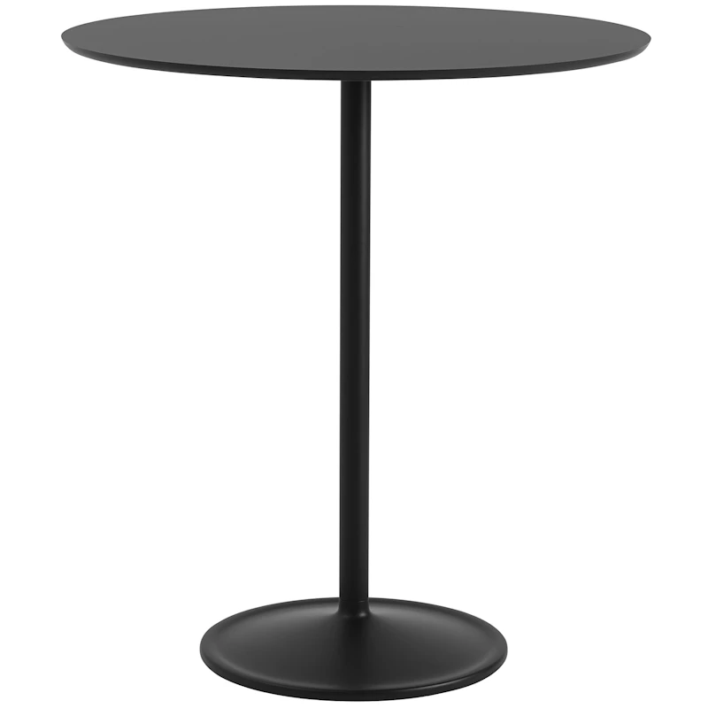 Soft Barbord Ø95x105 cm, Nanolaminat Svart