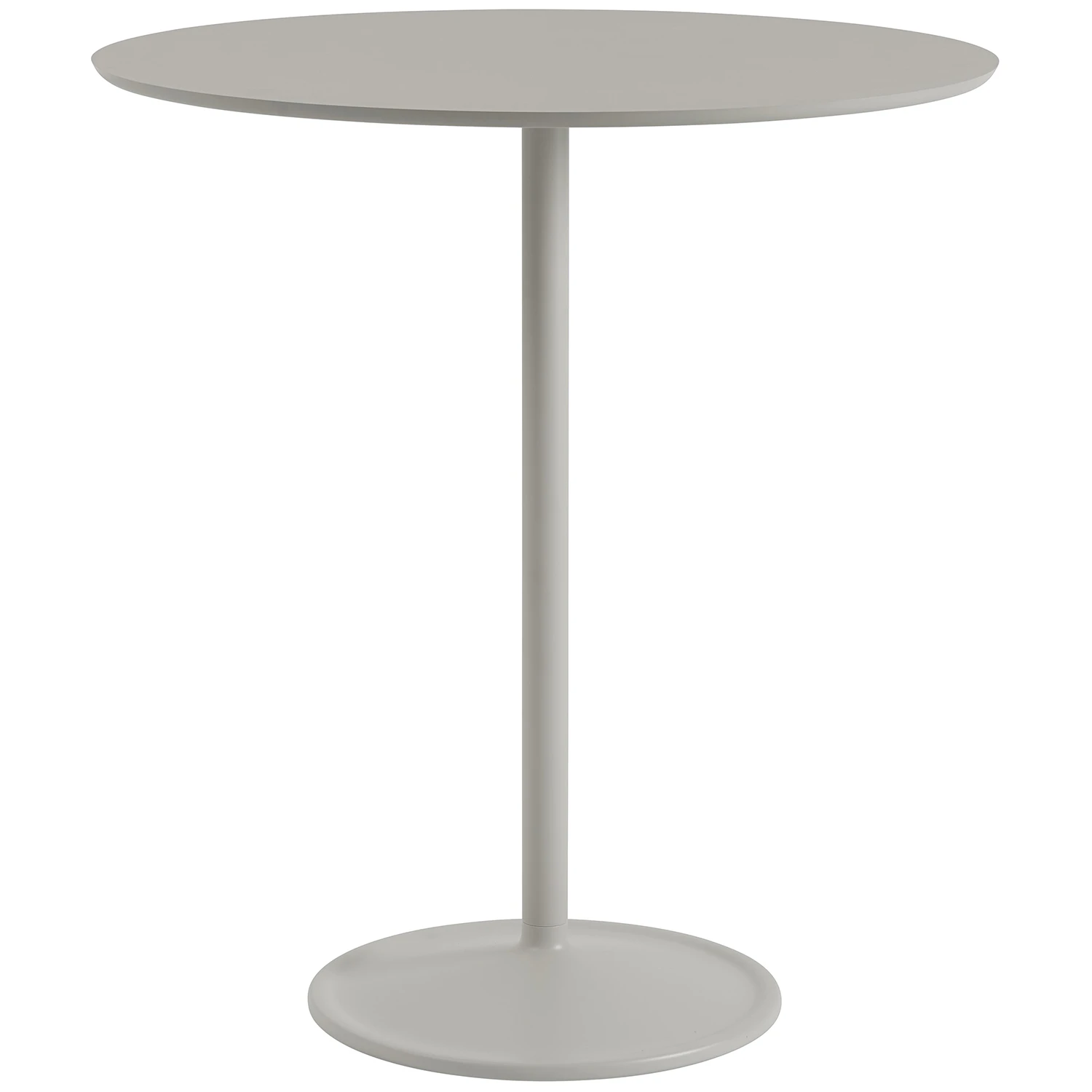 Muuto Soft Barbord &Oslash;95x105 Cm Gr&aring; - Matbord & Barbord Linoleum Gr&aring; - SOTAB95R30202