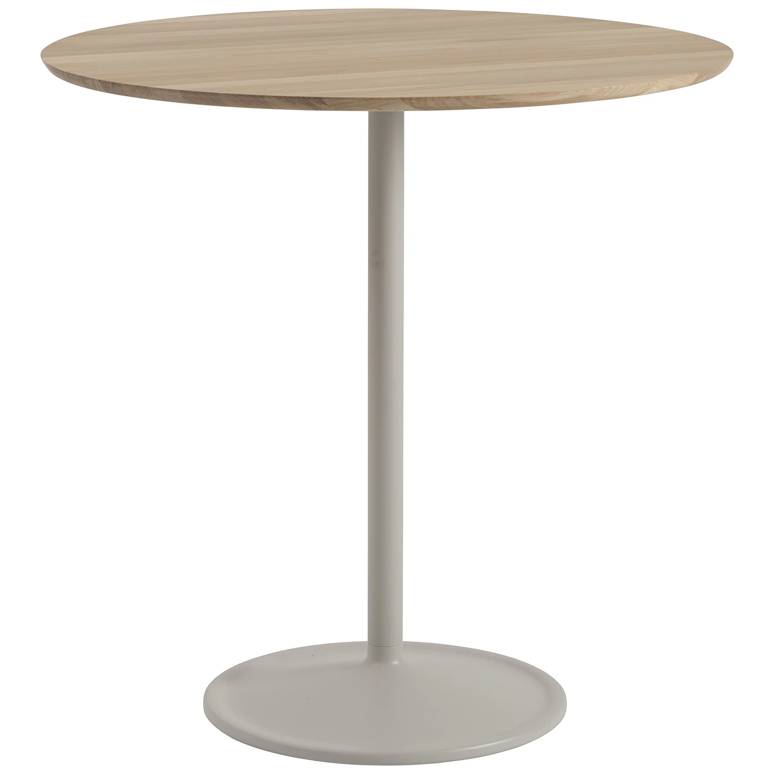 Muuto Soft Barbord &Oslash;95x95 Cm / Gr&aring; - Matbord & Barbord Massiv Ek Gr&aring; - SOTAB95R20502