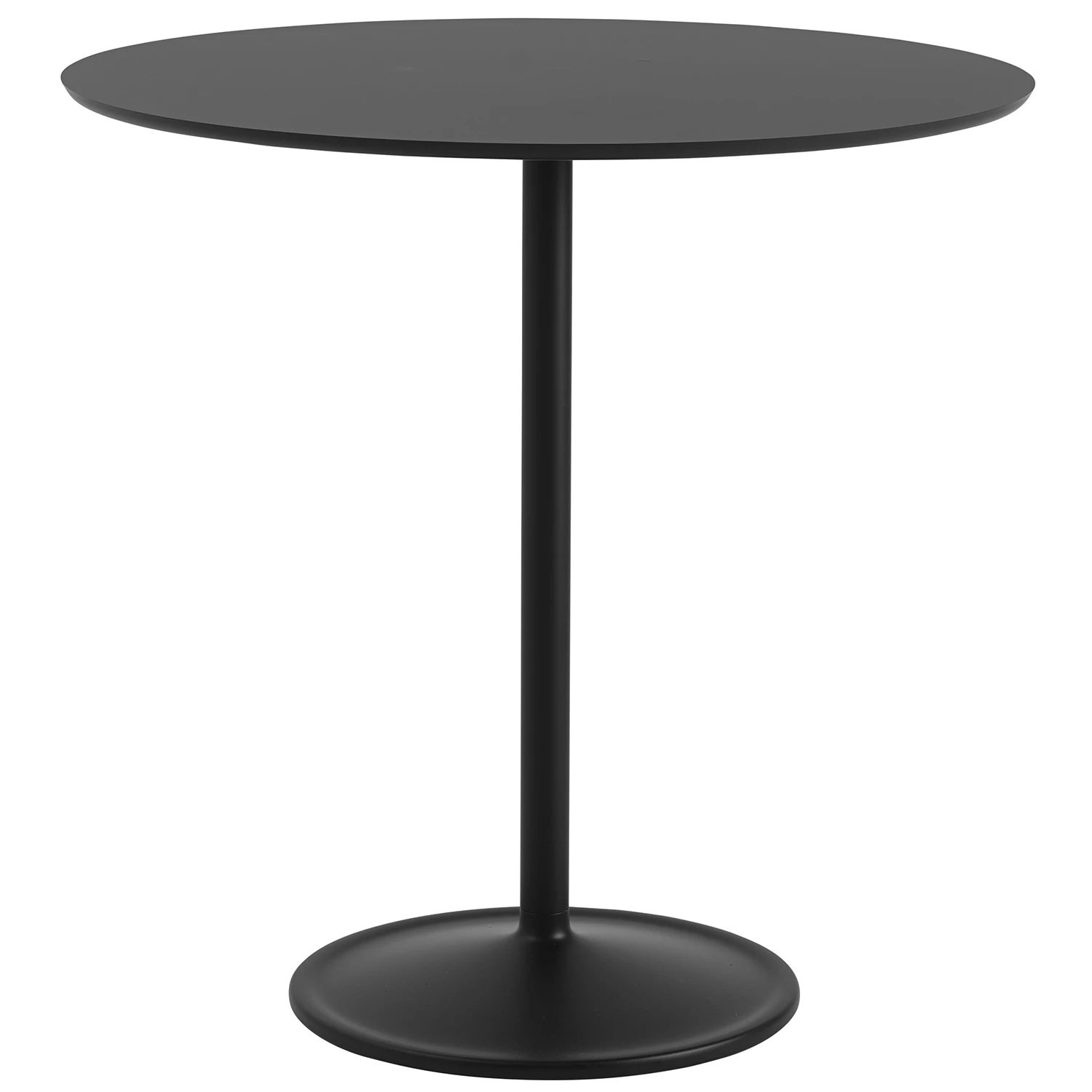 Muuto Soft Barbord &Oslash;95x95 Cm Nanolaminat Svart - Matbord & Barbord Svart - SOTAB95R20101