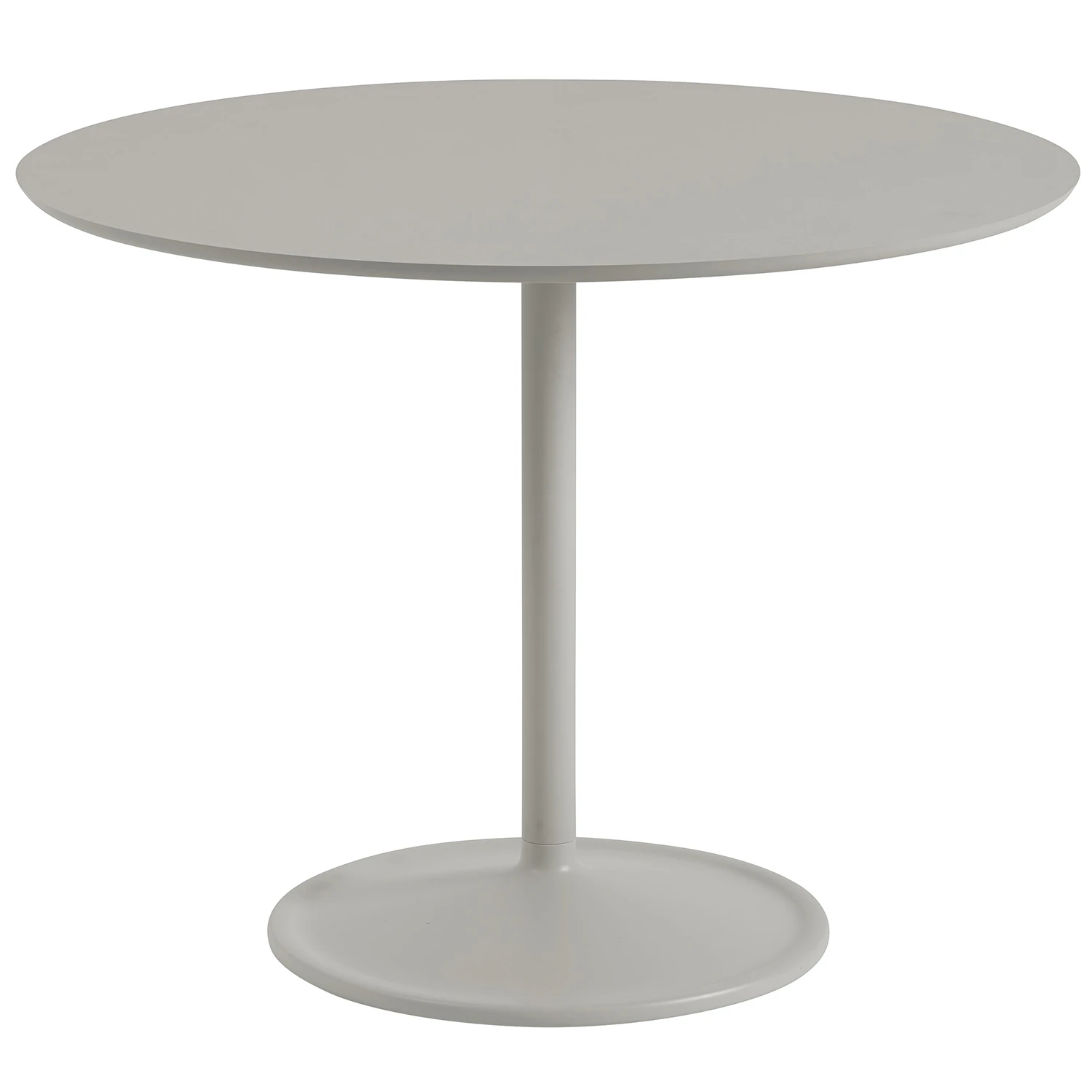 Muuto Soft Bord &Oslash;95x73 Cm Gr&aring; - Matbord & Barbord Linoleum Gr&aring; - SOTAB95R10202