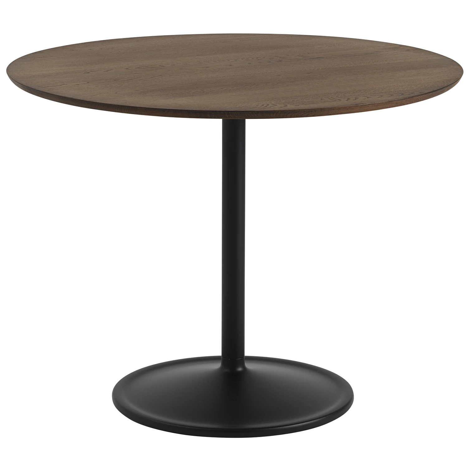 Muuto Soft Bord &Oslash;95x73 Cm M&ouml;rkoljad / Svart - Matbord & Barbord Ek Svart - SOTAB95R10701
