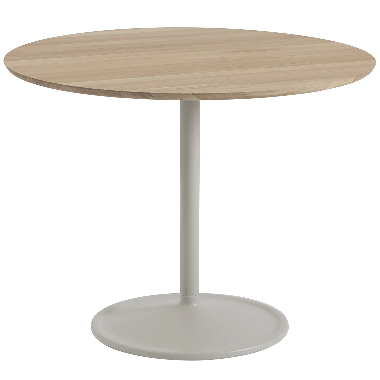 Muuto Soft Bord &Oslash;95x73 Cm / Gr&aring; - Matbord & Barbord Massiv Ek Gr&aring; - SOTAB95R10502