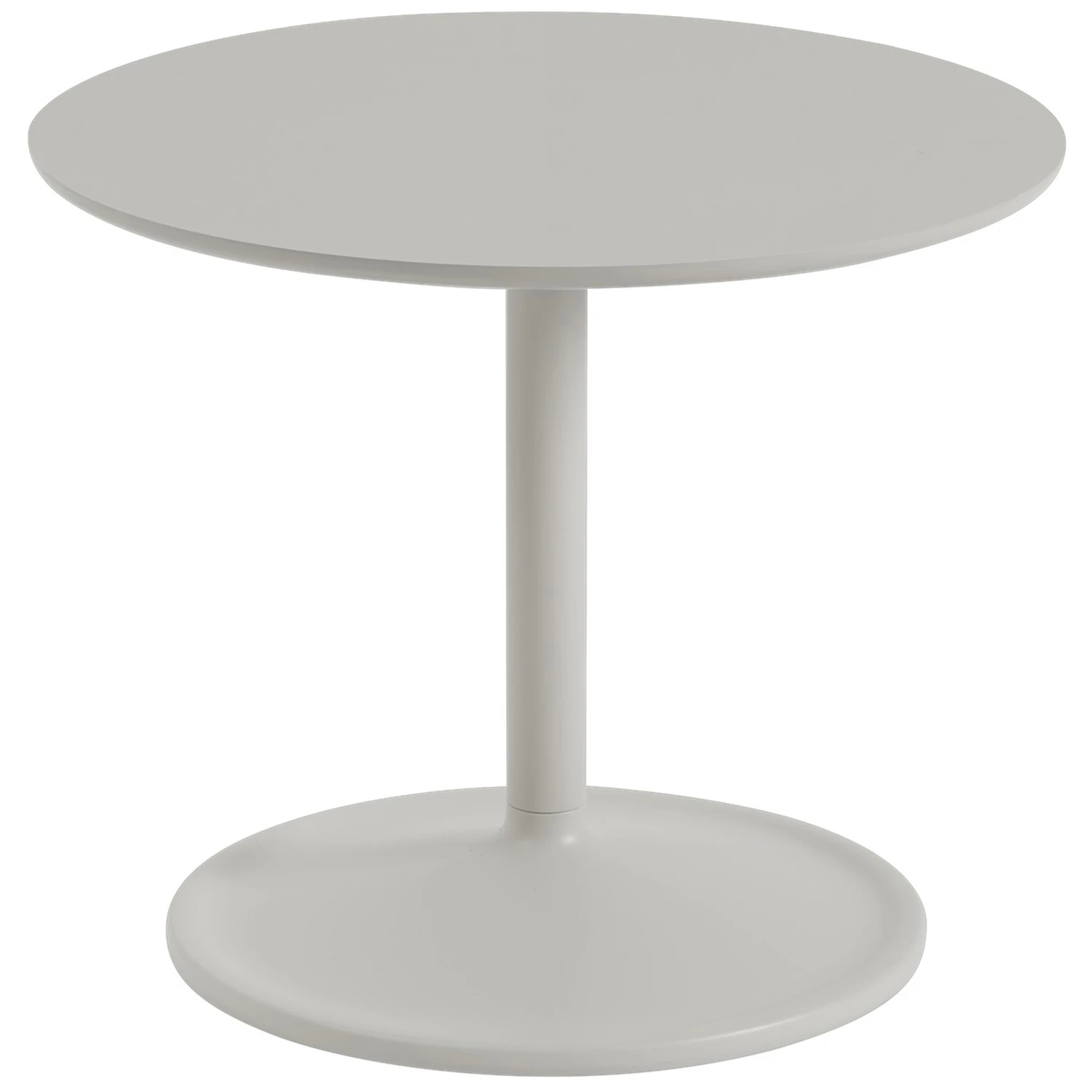 Muuto Soft Sidobord &Oslash;48x40 Cm Gr&aring; - Sidobord & Avlastningsbord Linoleum Gr&aring; - SOSIT48R10202