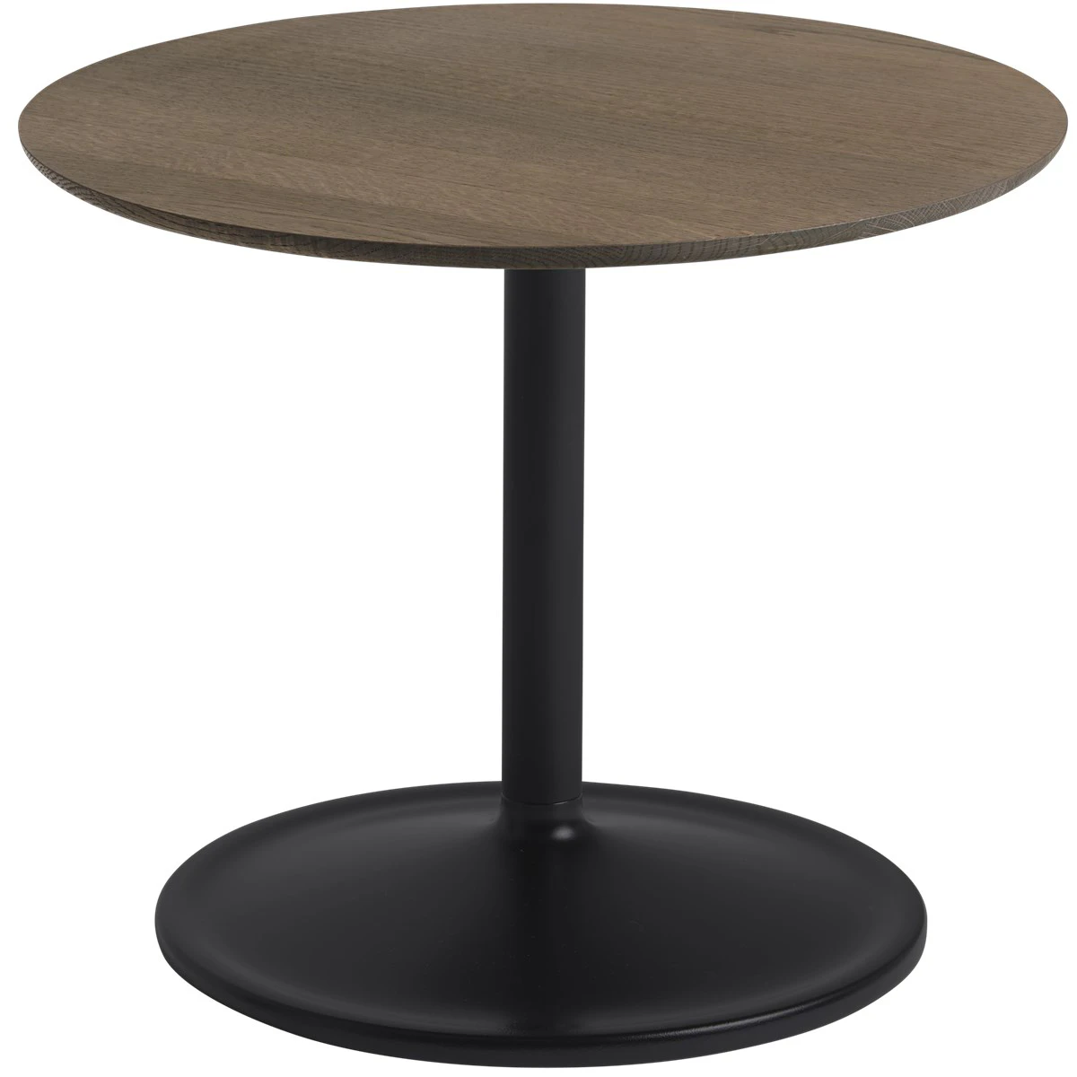 Muuto Soft Sidobord &Oslash;48x40 Cm Massiv R&ouml;kt Ek / Svart - Sidobord & Avlastningsbord Svart - SOSIT48R10601