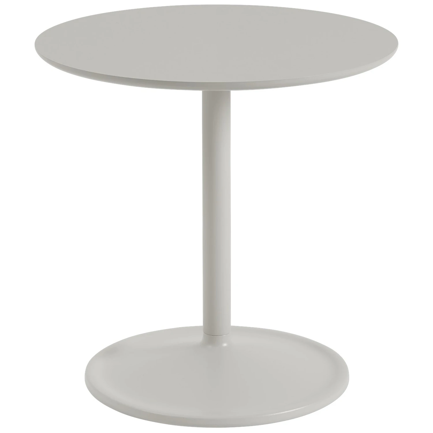 Muuto Soft Sidobord &Oslash;48x48 Cm Gr&aring; - Sidobord & Avlastningsbord Linoleum Gr&aring; - SOSIT48R20202