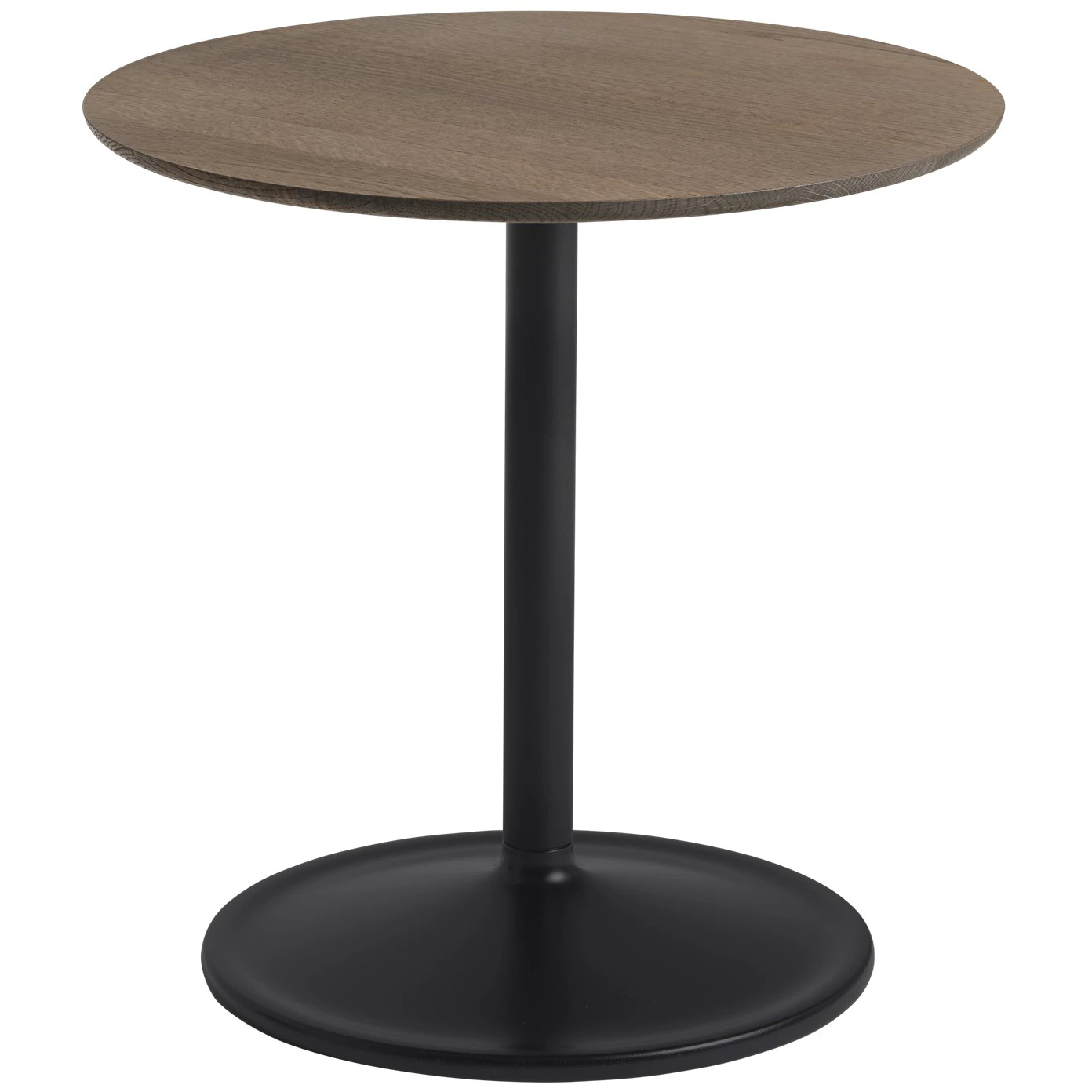 Muuto Soft Sidobord &Oslash;48x48 Cm Massiv R&ouml;kt Ek / Svart - Sidobord & Avlastningsbord Massiv Ek Svart - SOSIT48R20601