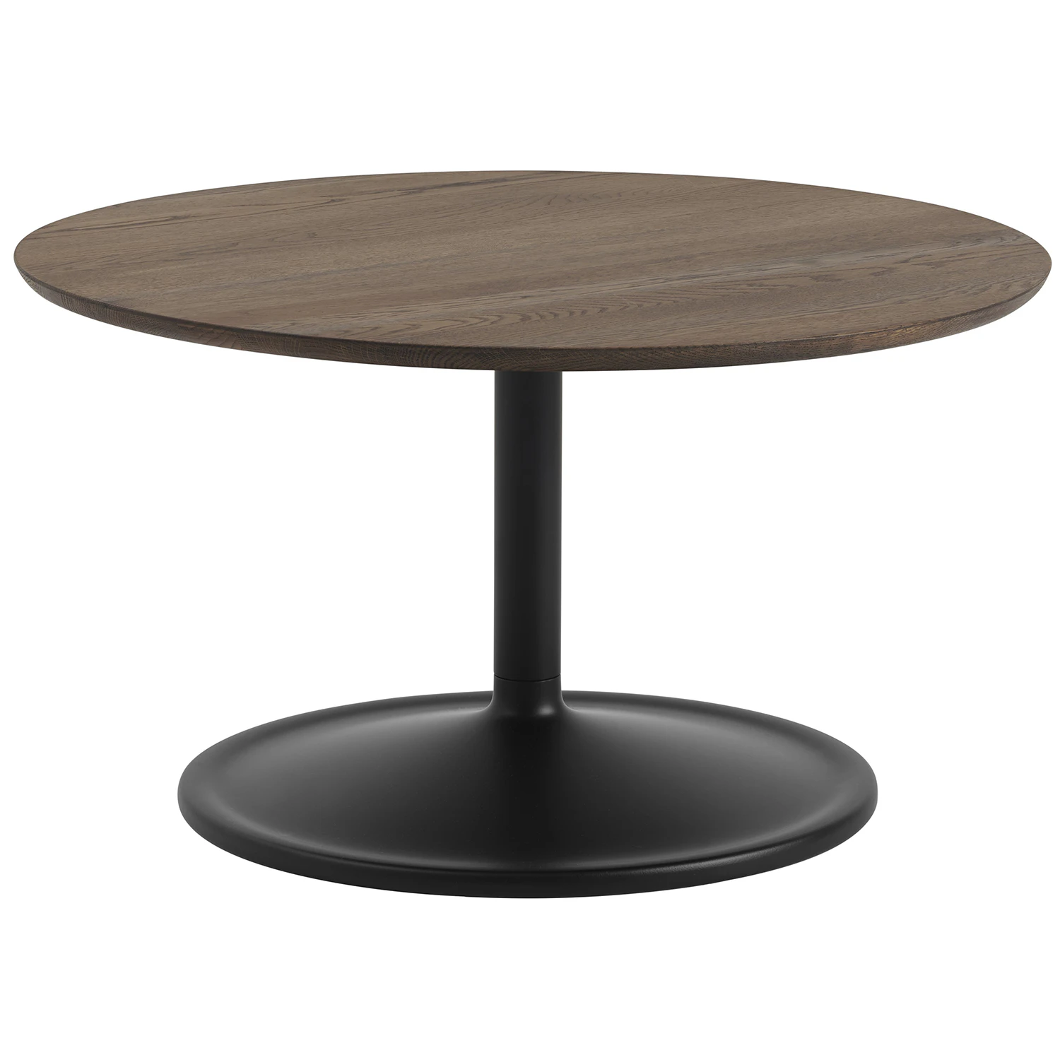 Muuto Soft Soffbord &Oslash;75 Cm M&ouml;rkoljad / Svart - Soffbord Ek Svart - SOCOT75R0701