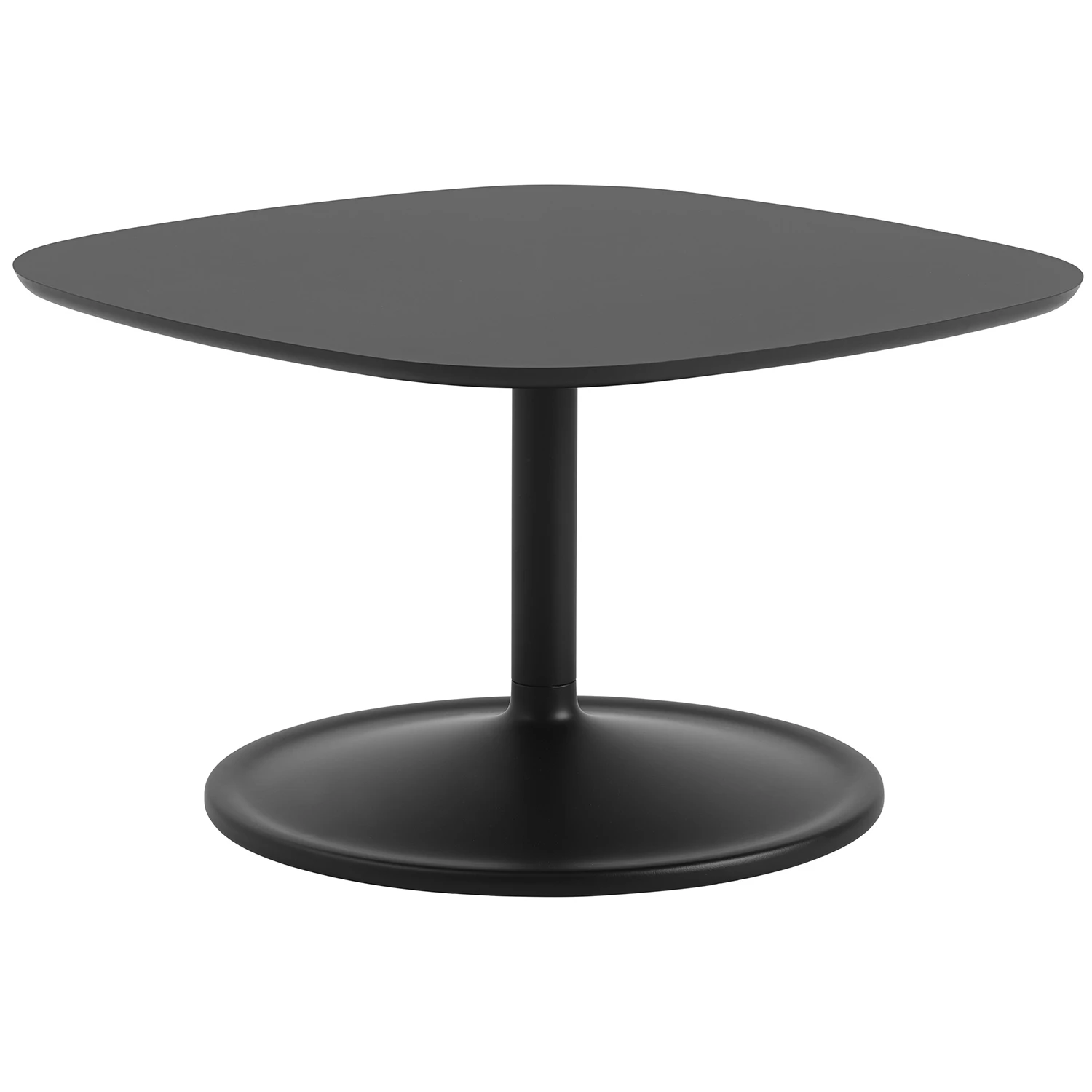 Muuto Soft Soffbord 70x70 Cm Nanolaminat Svart - Soffbord Svart - SOCOT70S0101