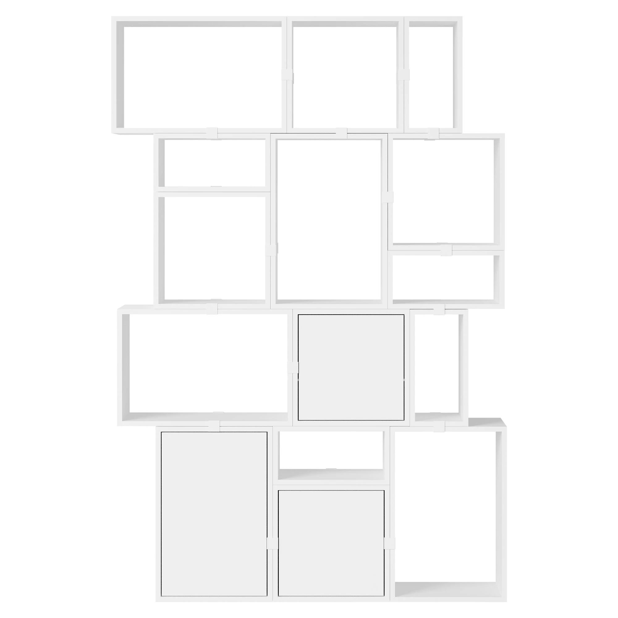 Muuto Stacked Configuration 2 Bokhylla Vit - Bokhyllor Pu-lackerad Mdf Vit - STBOCC204