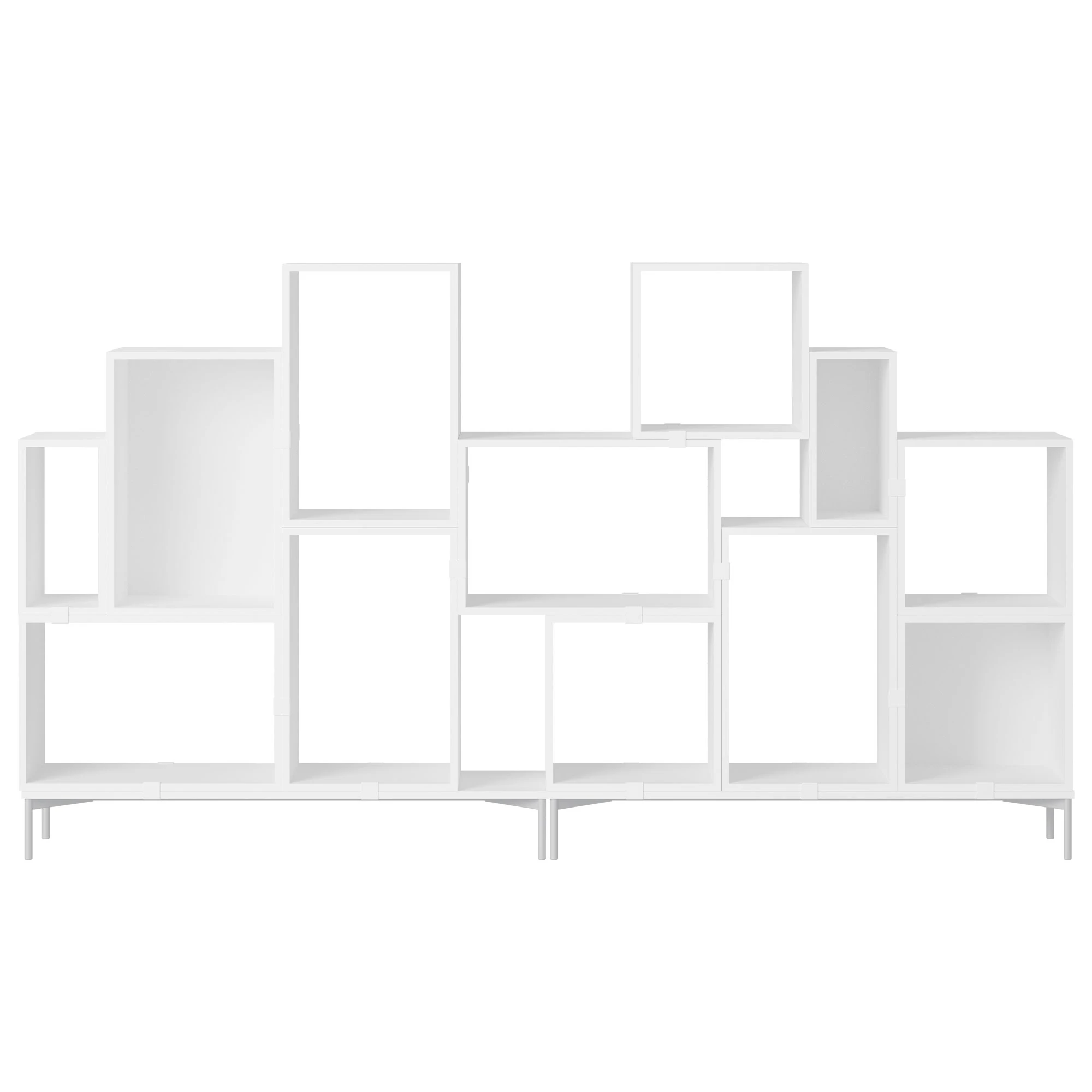 Muuto Stacked Configuration 3 Bokhylla Vit - Bokhyllor Pu-lackerad Mdf Vit - STBOCC304