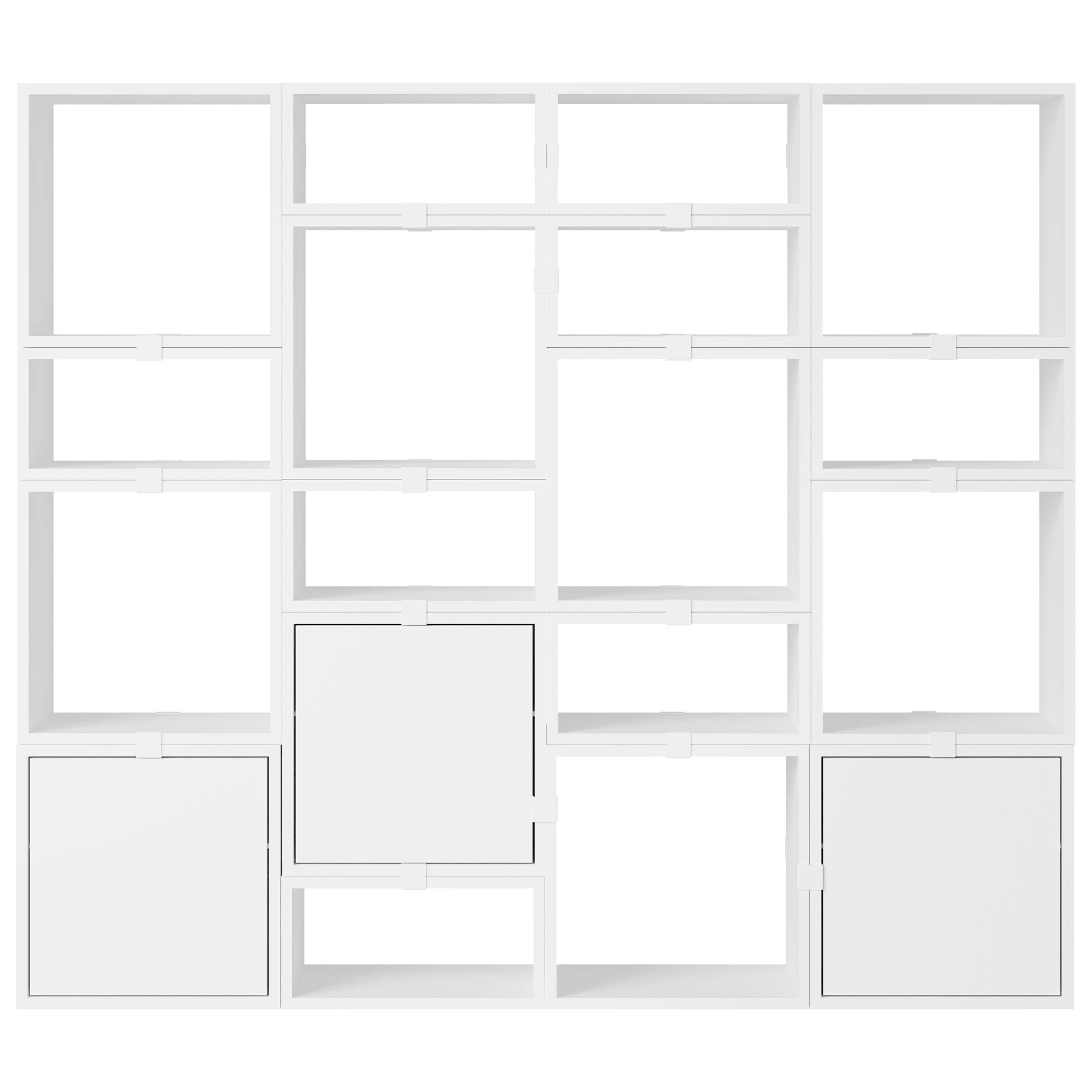 Muuto Stacked Configuration 4 Bokhylla Vit - Bokhyllor Pu-lackerad Mdf Vit - STBOCC404