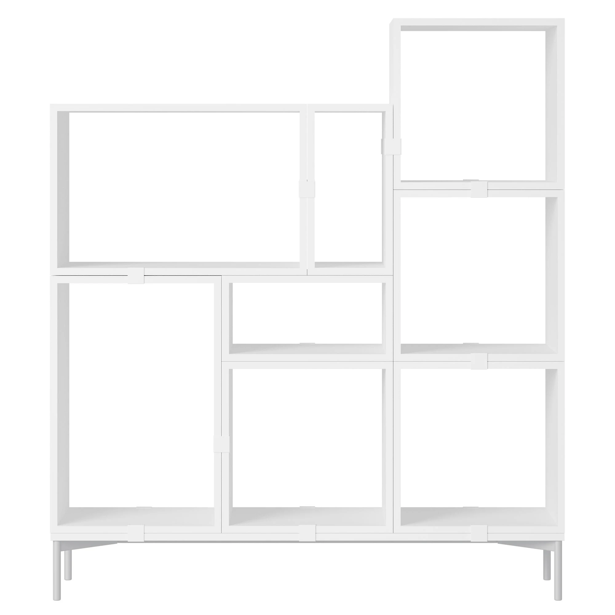 Muuto Configuration 5 Bokhylla Vit - Bokhyllor Pu-lackerad Mdf Vit - STBOCC504