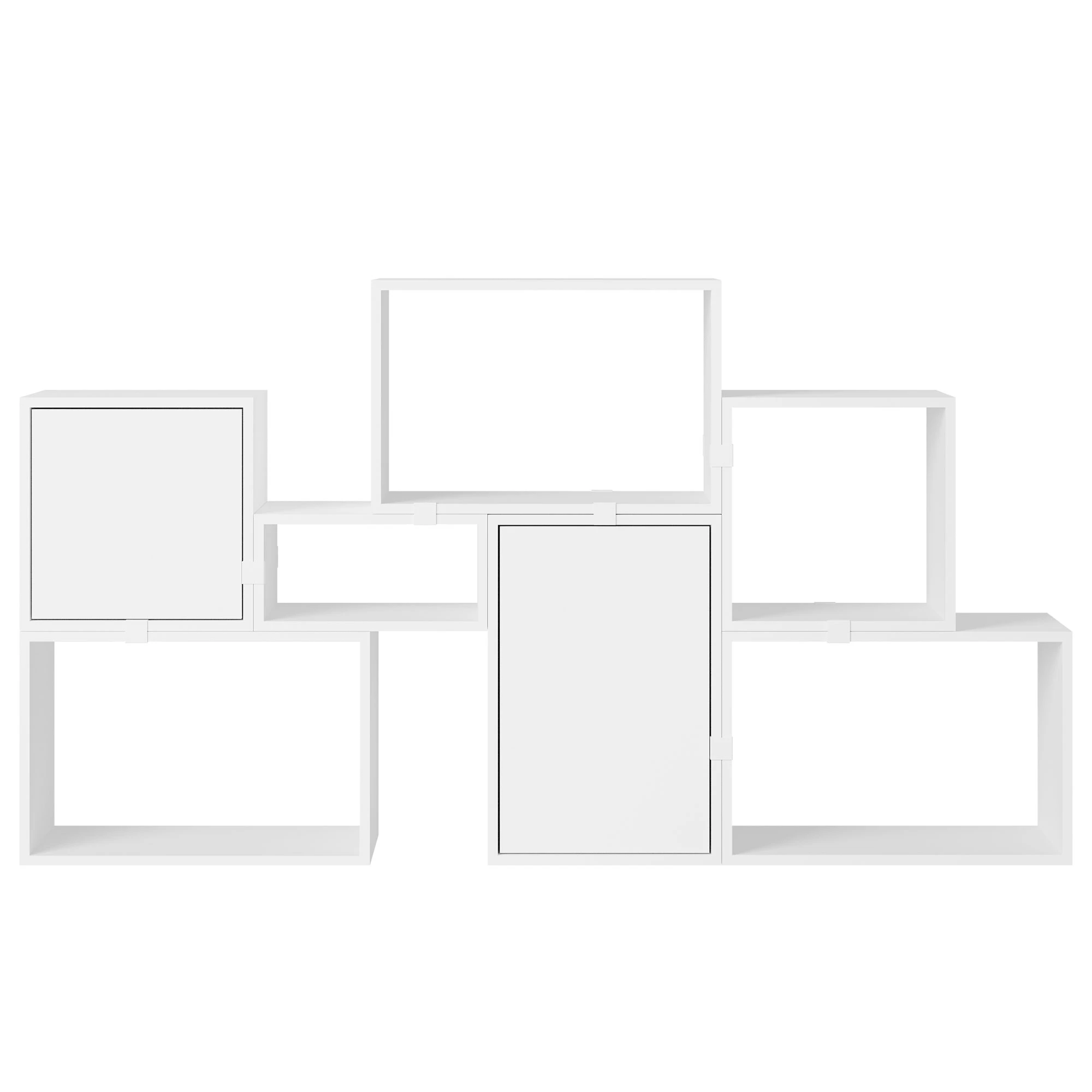 Muuto Stacked Configuration 6 Bokhylla Vit - Bokhyllor Pu-lackerad Mdf Vit - STBOCC604