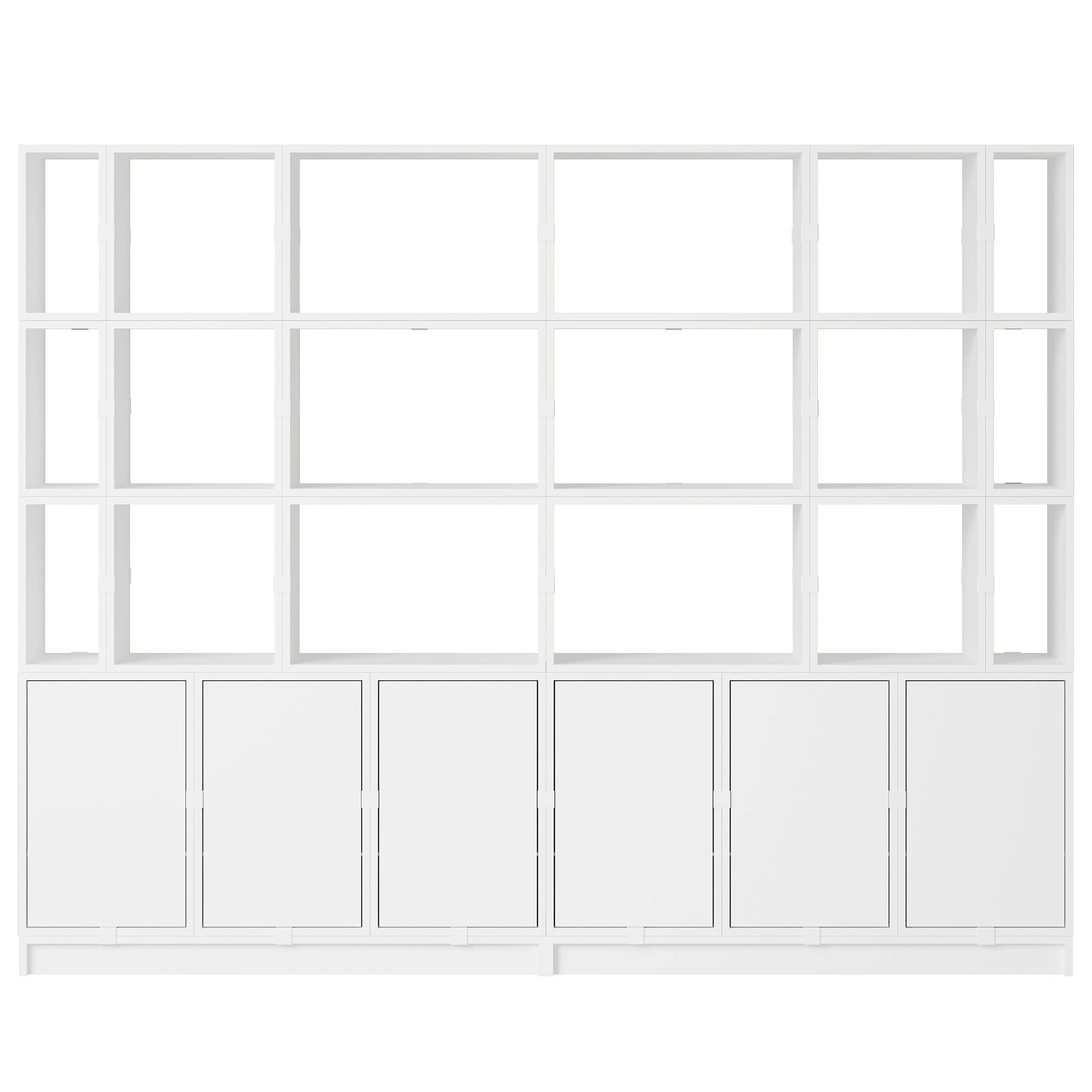 Muuto Stacked Configuration 2 Bokhylla Vit - Bokhyllor Pu-lackerad Mdf Vit - STOFSC204
