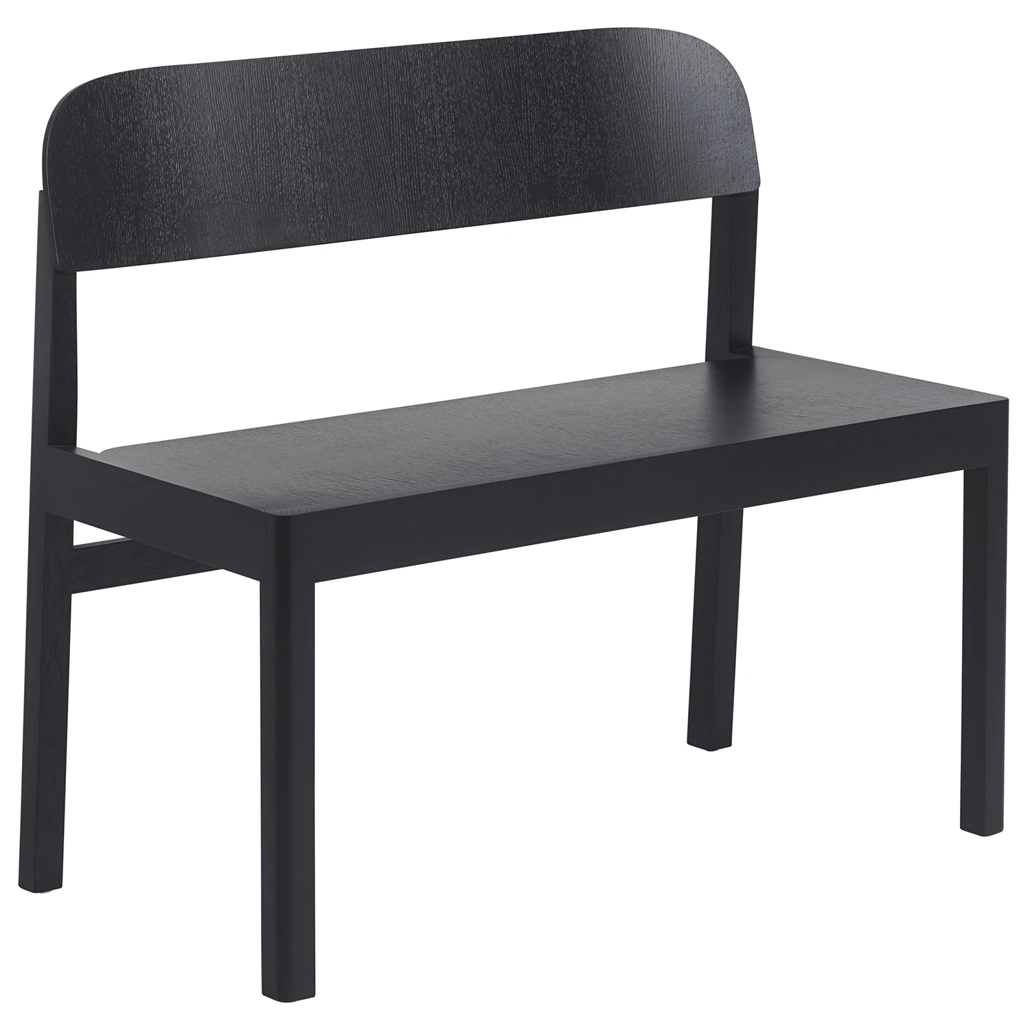 Muuto Workshop B&auml;nk Svart - B&auml;nkar Ek Svart Ek - WORBEN02