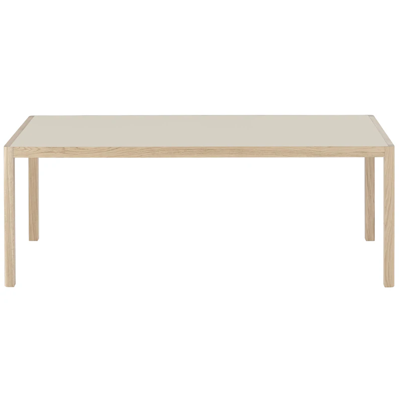 Workshop Bord 92x200 cm, Varmgrå Linoleum