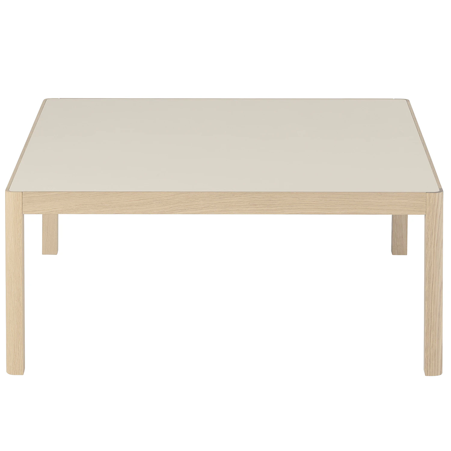 Muuto Workshop Soffbord 86x86 Cm Varmgr&aring; Linoleum / - Soffbord Ek - WORCOT86S02