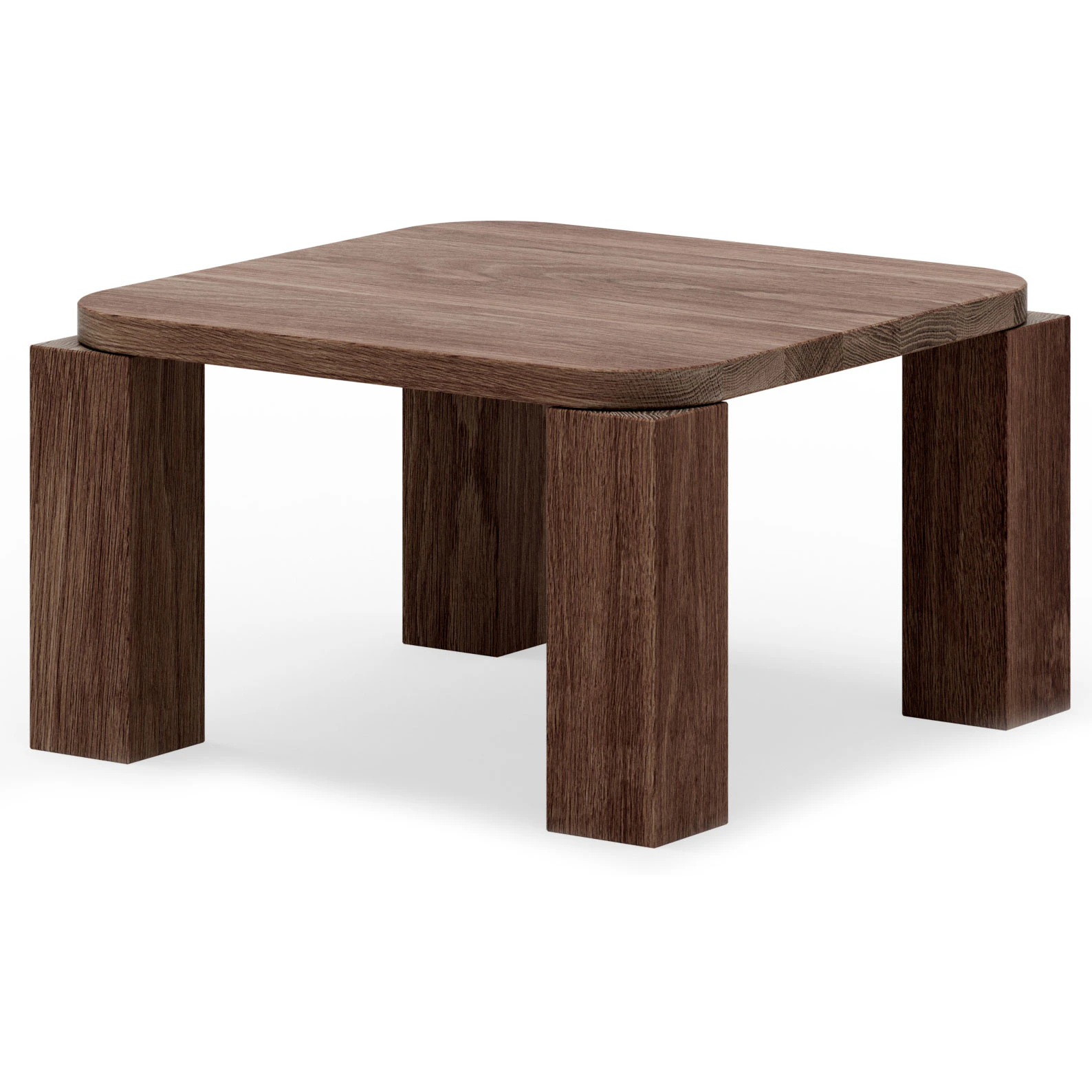 New Works Atlas Coffee Table Fumed Oak 600x600 - Soffbord Ek R&ouml;kt Ek - 42641