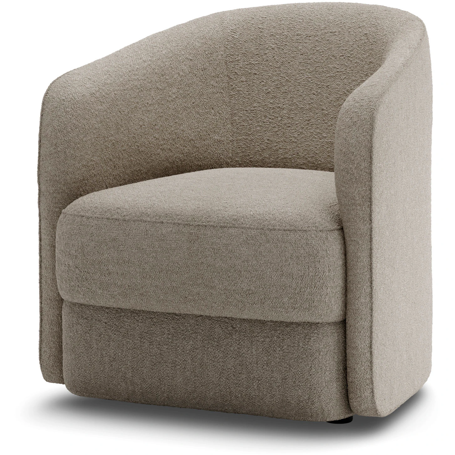 New Works Covent Lounge Chair Narrow - Nevotex Barnum Hemp - F&aring;t&ouml;ljer Boucl&eacute; Hampa - 42210NEBA003
