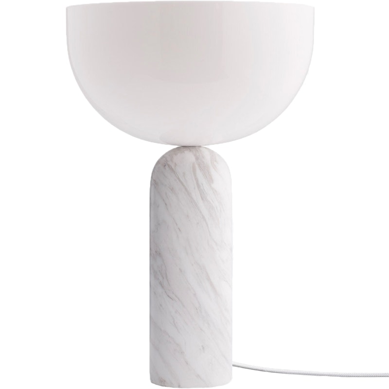 Kizu Bordslampa Large, Vit Marmor