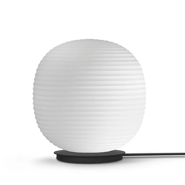 New Works Lantern Globe Golvlampa Stor - Golvlampor Frostat Opalglas Svart - 20631