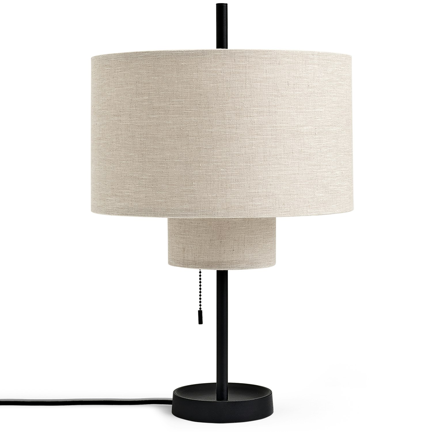 New Works Margin Bordslampa Svart / Beige - Bordslampor Textil Svart - 21391+21396