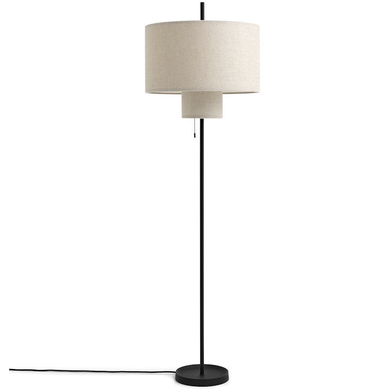 Margin Golvlampa, Svart / Beige