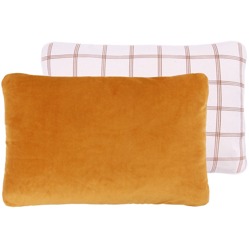 Eco-Velvet Kudde 28x44 cm, Yellow