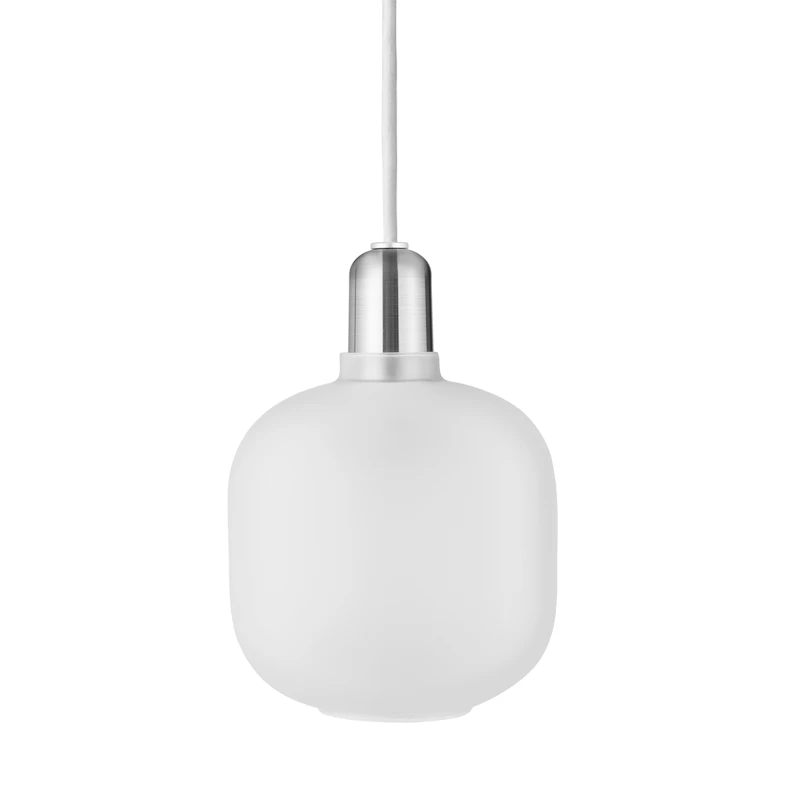 Amp Pendel Liten, Mattvit/Zink
