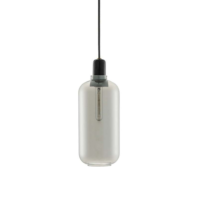 Amp Pendel Stor, Smoke/Svart Marmor