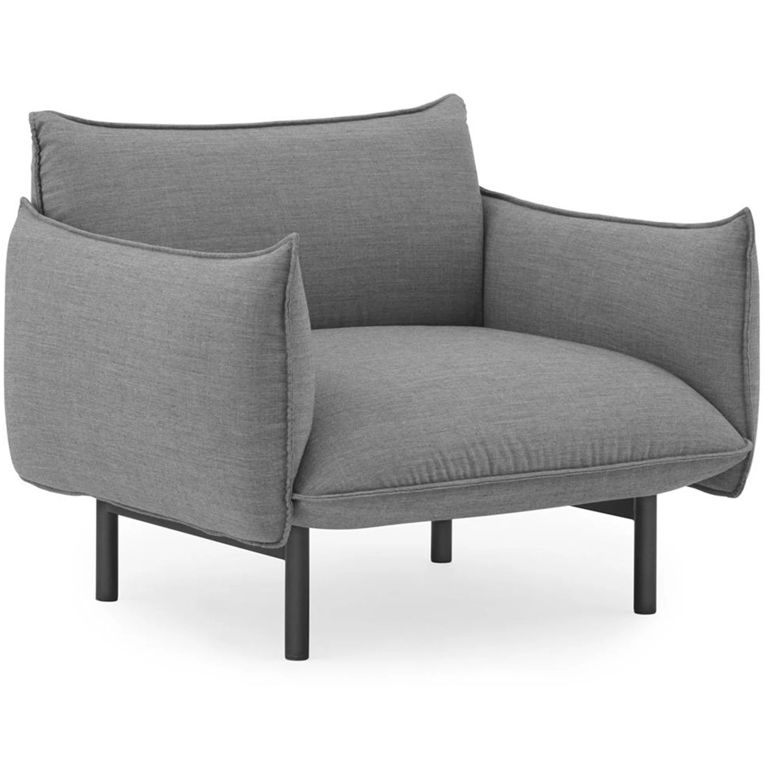 Normann Copenhagen Ark F&aring;t&ouml;lj Canvas 134 / Pulverlackerat St&aring;l - F&aring;t&ouml;ljer Textil Gr&aring; - 607364