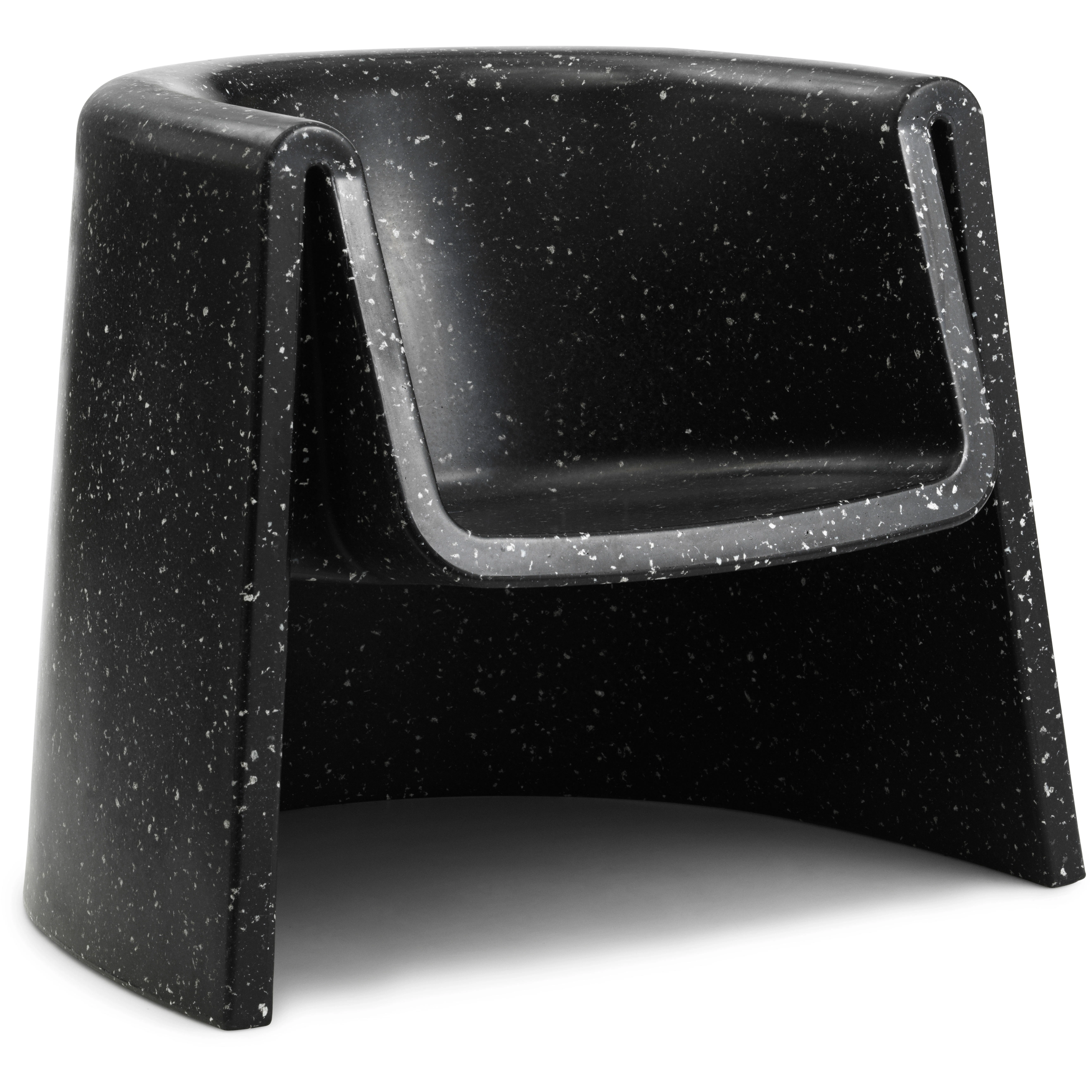 Normann Copenhagen Bit Loungestol Svart - F&aring;t&ouml;ljer Polyeten Svart - 609402