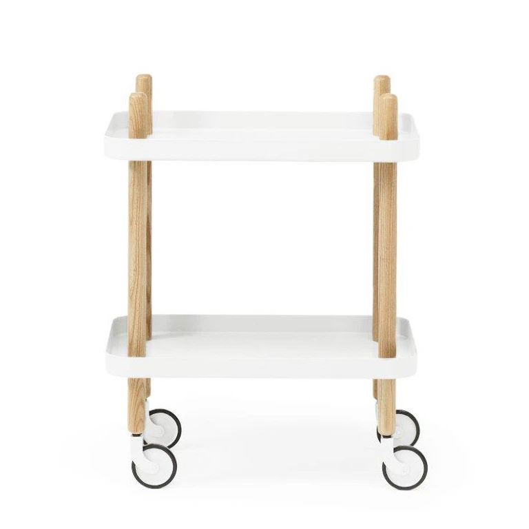 Normann Copenhagen Block Bord Vit - Rullvagnar & Serveringsvagnar Ask Vit - 602202