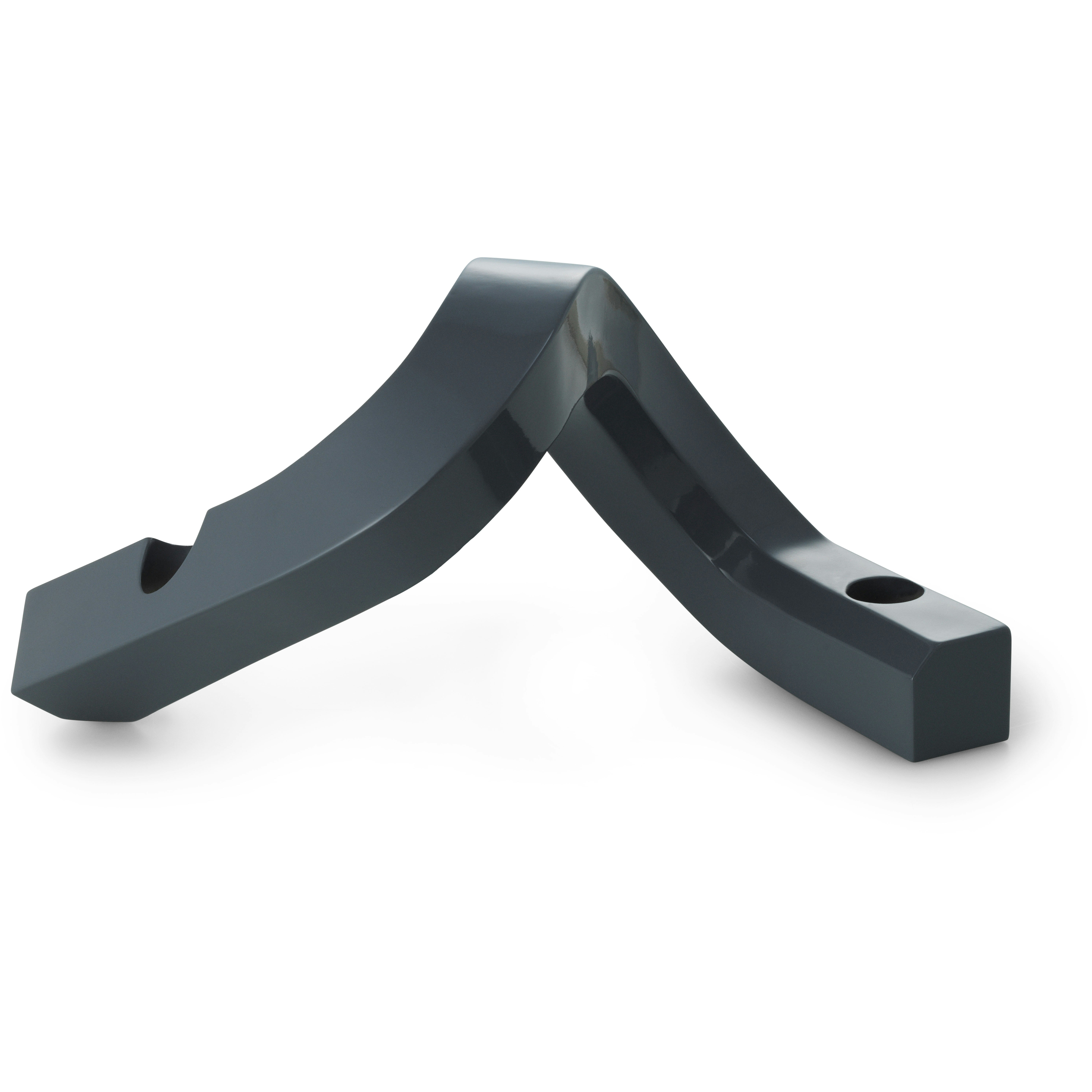 Normann Copenhagen Crooked Two Ljusstake Gr&aring; - Ljusstakar Aluminium Gr&aring; - 607886