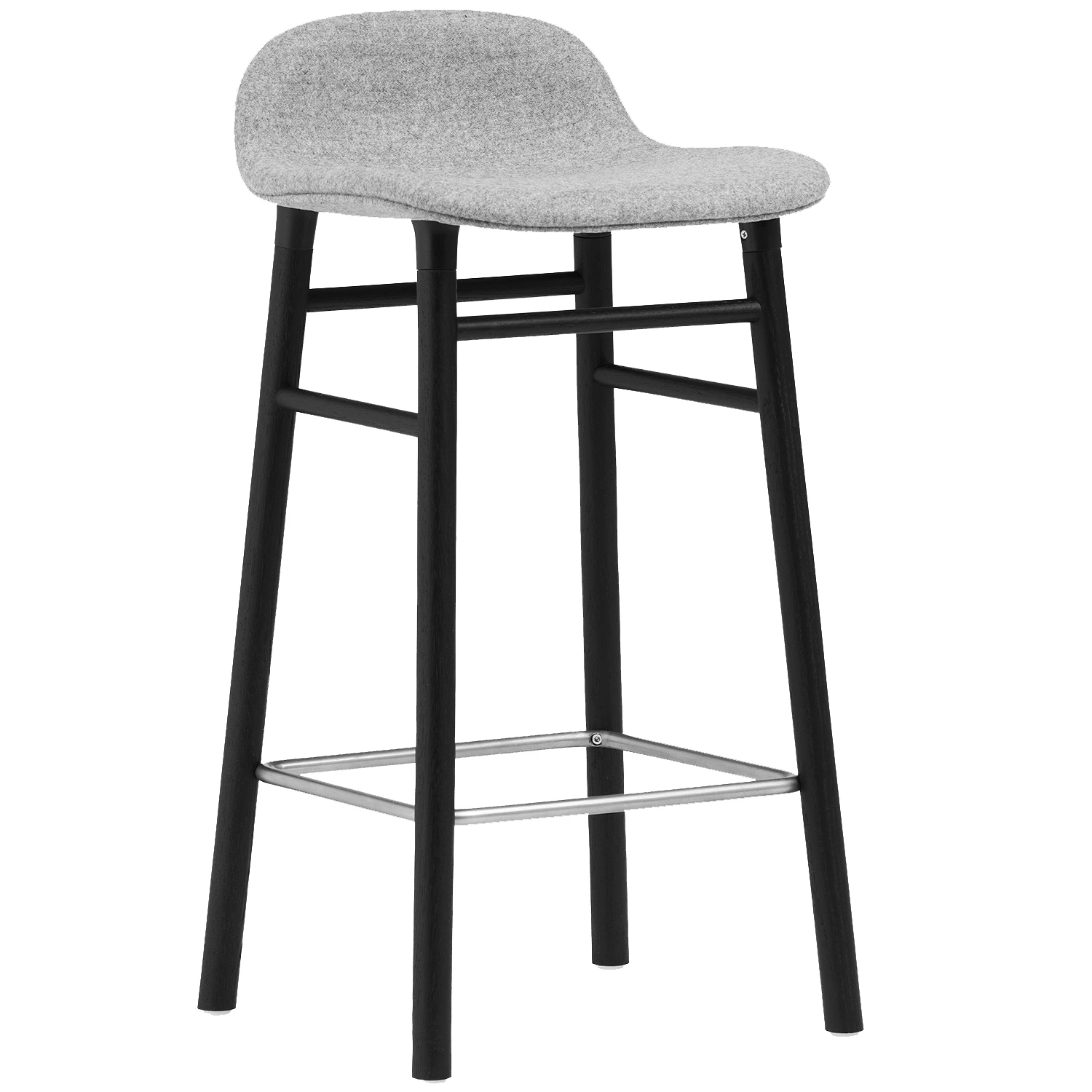 Normann Copenhagen Form Barstol 65 Cm Gr&aring; / Svart - Barstolar Ek Gr&aring; - 1401215
