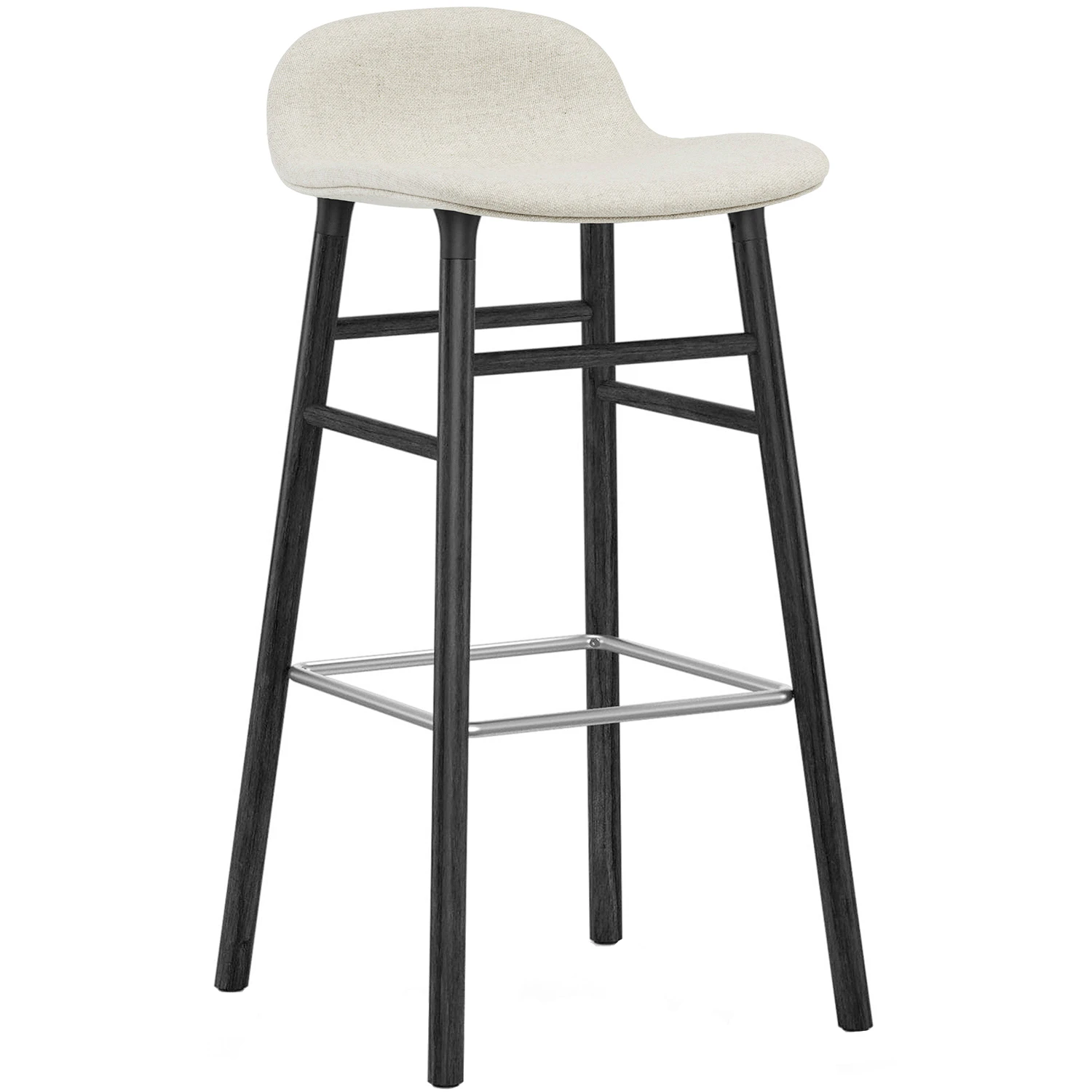 Normann Copenhagen Form Barstol 75 Cm Vit / Svart - Barstolar Ek Vit - 1401230