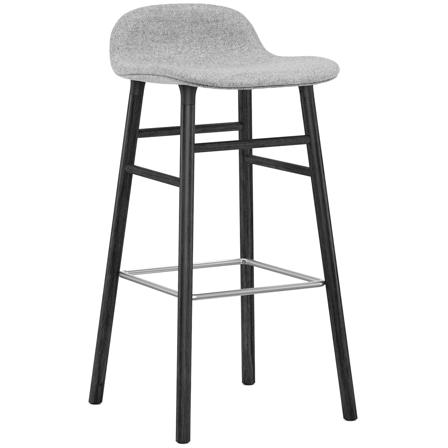 Normann Copenhagen Form Barstol 75 Cm Gr&aring; / Svart - Barstolar Ek Gr&aring; - 1401231