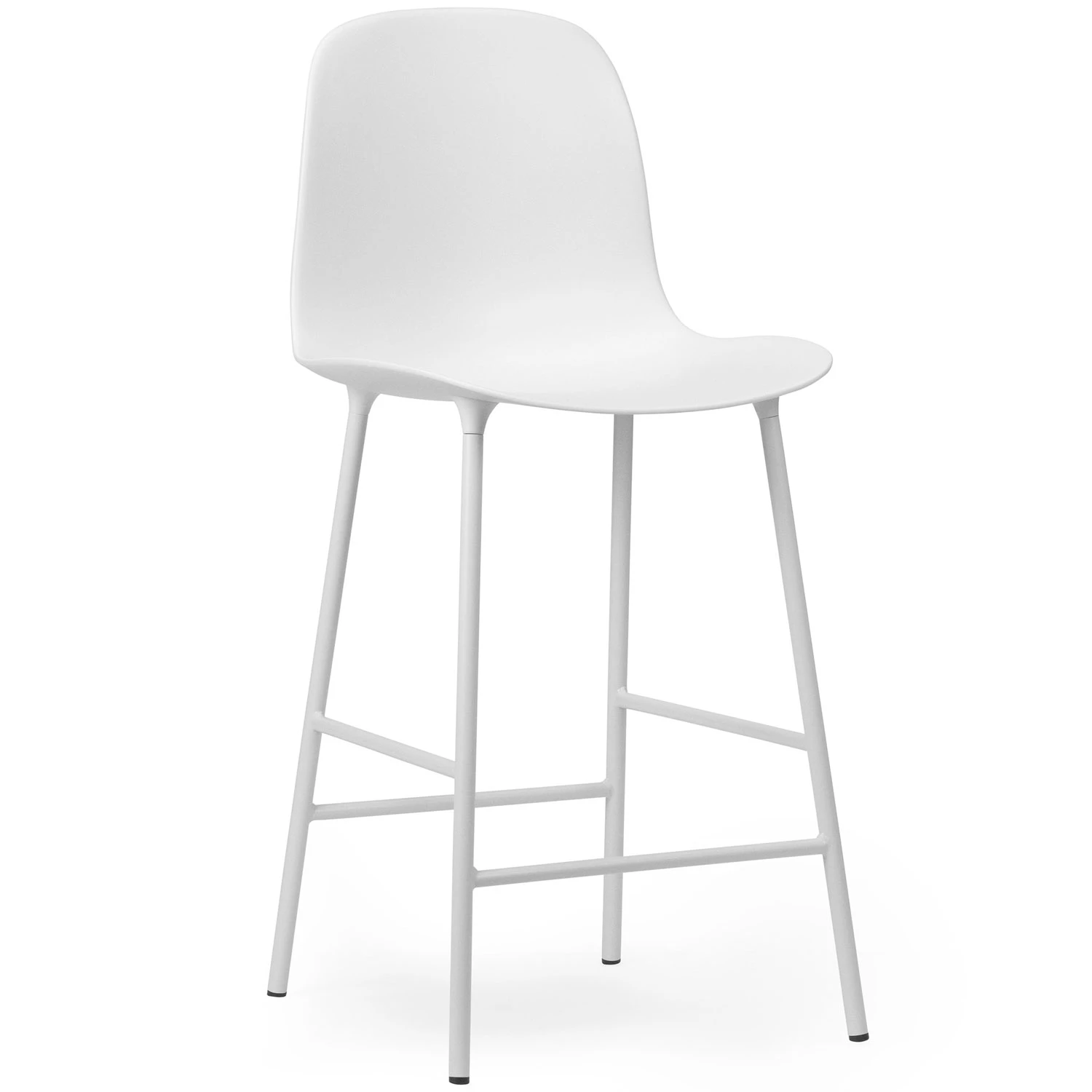 Normann Copenhagen Form Barstol H&ouml;g Rygg 65 Cm St&aring;l Vit - Barstolar Vit - 1402006