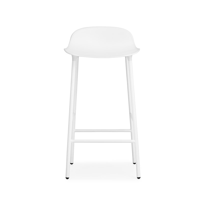 Form Barstol Stålben, 65 cm, Vit