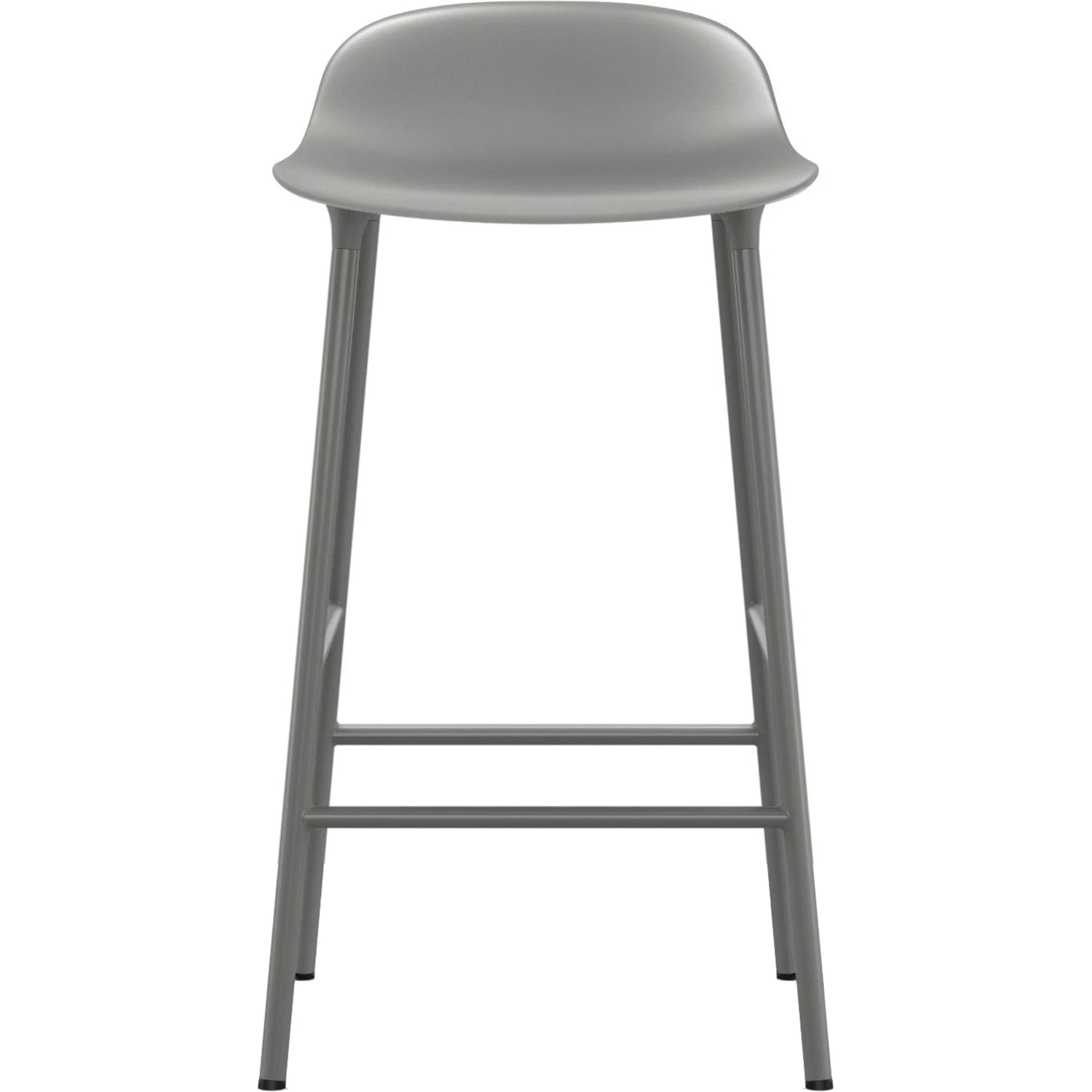 Normann Copenhagen Form Barstol ben 65cm Gr&aring; - Barstolar St&aring;l Gr&aring; - 602775