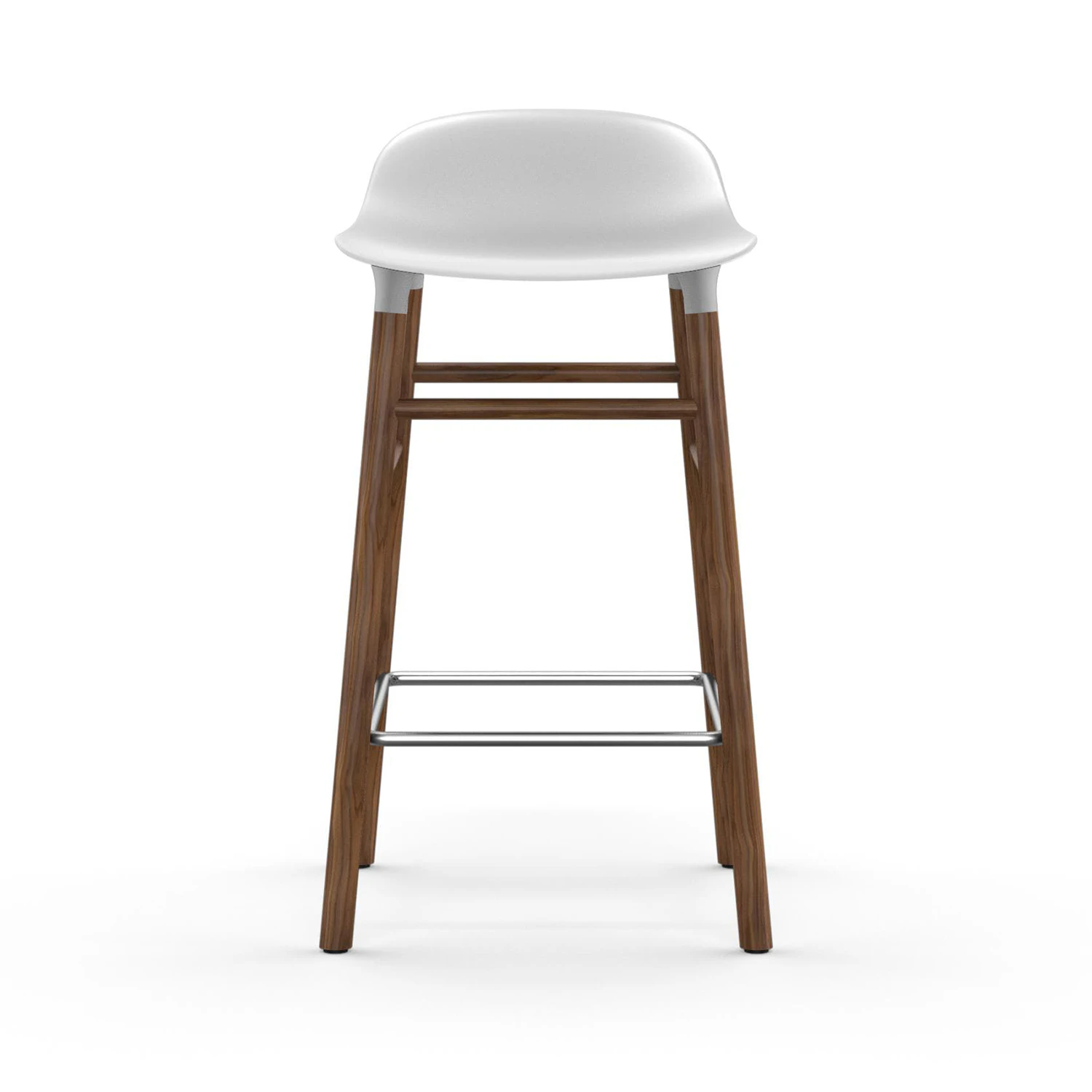 Normann Copenhagen Form Barstol sben 65cm Vit - Barstolar Valn&ouml;t Vit - 602786