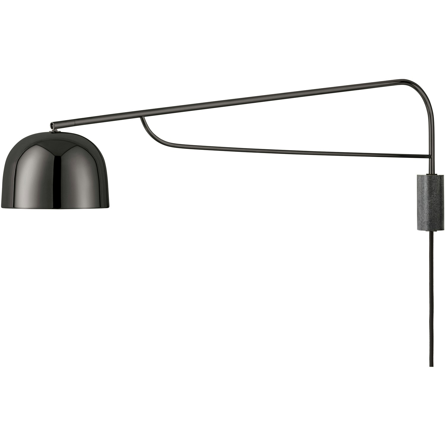 Normann Copenhagen Grant Vägglampa Eu 111 Cm Svart - Vägglampor Stål Svart - 502023