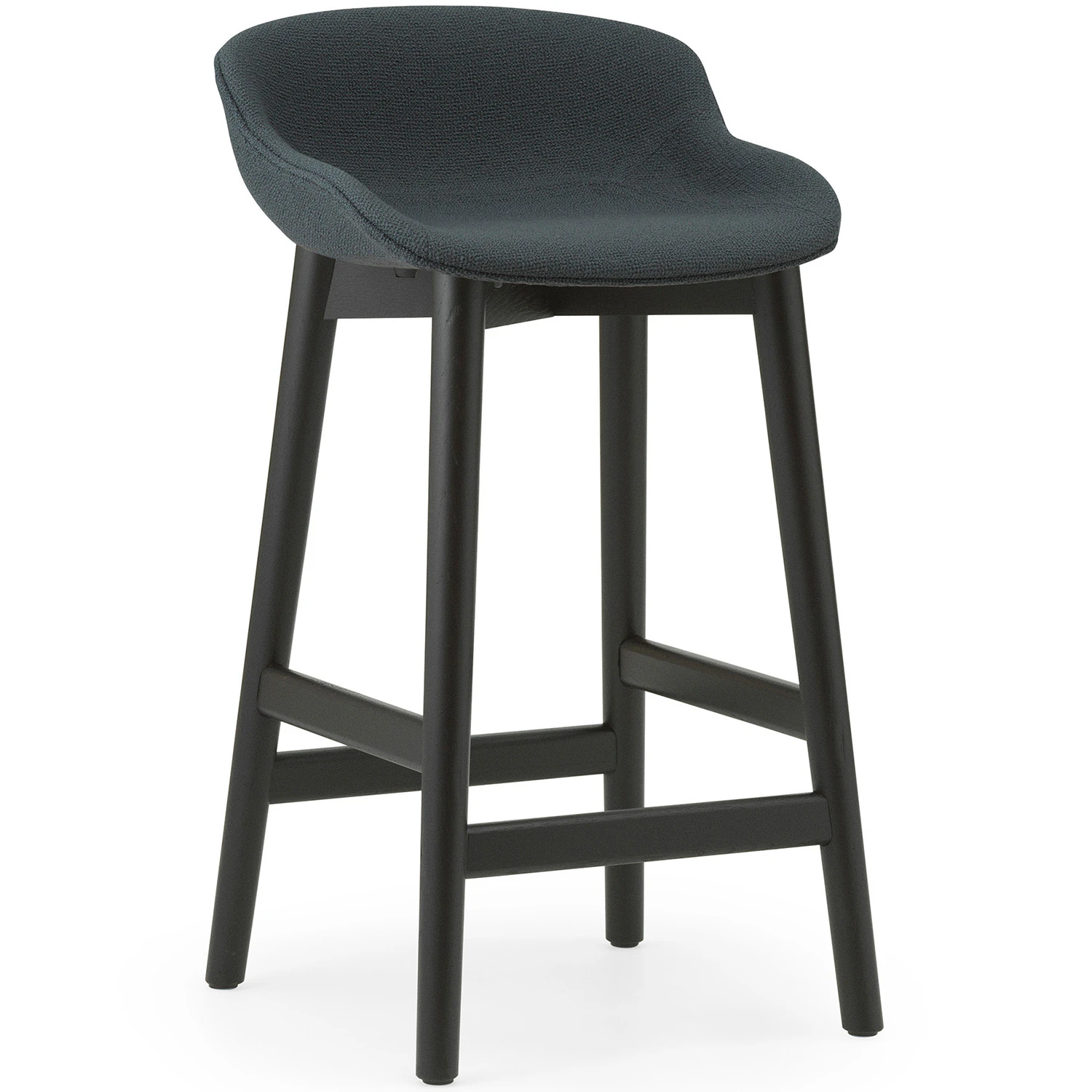 Normann Copenhagen Hyg Barstol 65 Cm M&ouml;rkgr&aring; / Svart Ek - Barstolar Ull M&ouml;rkgr&aring; - 604446