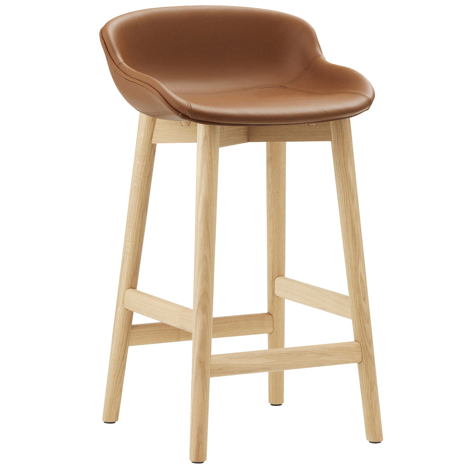 Normann Copenhagen Hyg Barstol 65 Cm Brandy / Ek - Barstolar L&auml;der Brandy - 604436