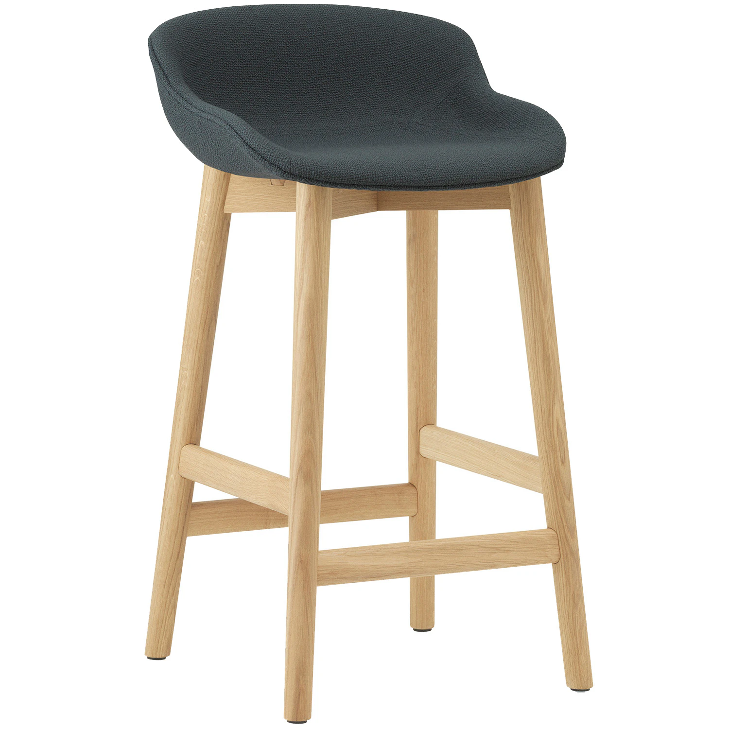 Normann Copenhagen Hyg Barstol 65 Cm M&ouml;rkgr&aring; / Ek - Barstolar Ull M&ouml;rkgr&aring; - 604439